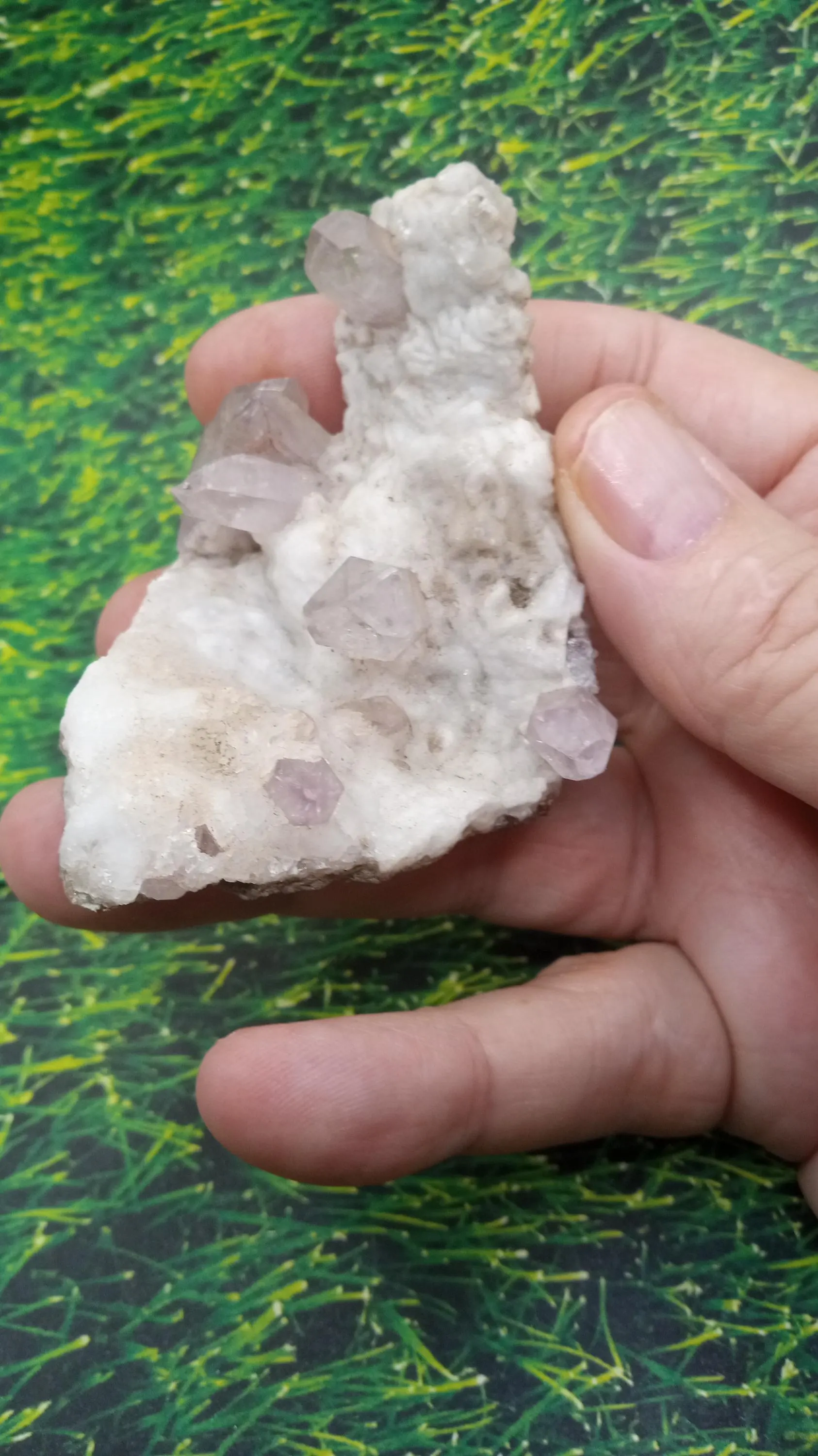 Amethyst with Fluorapatite   3.8 oz