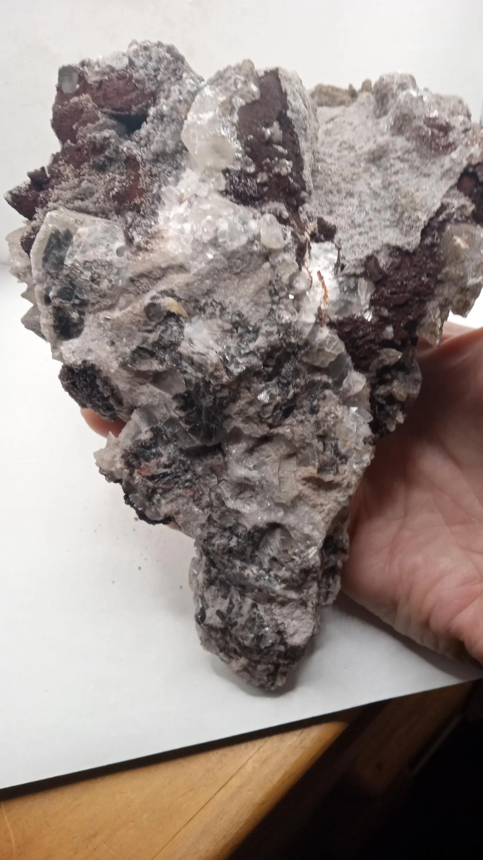 CALCITE QUARTZ Rare Dark