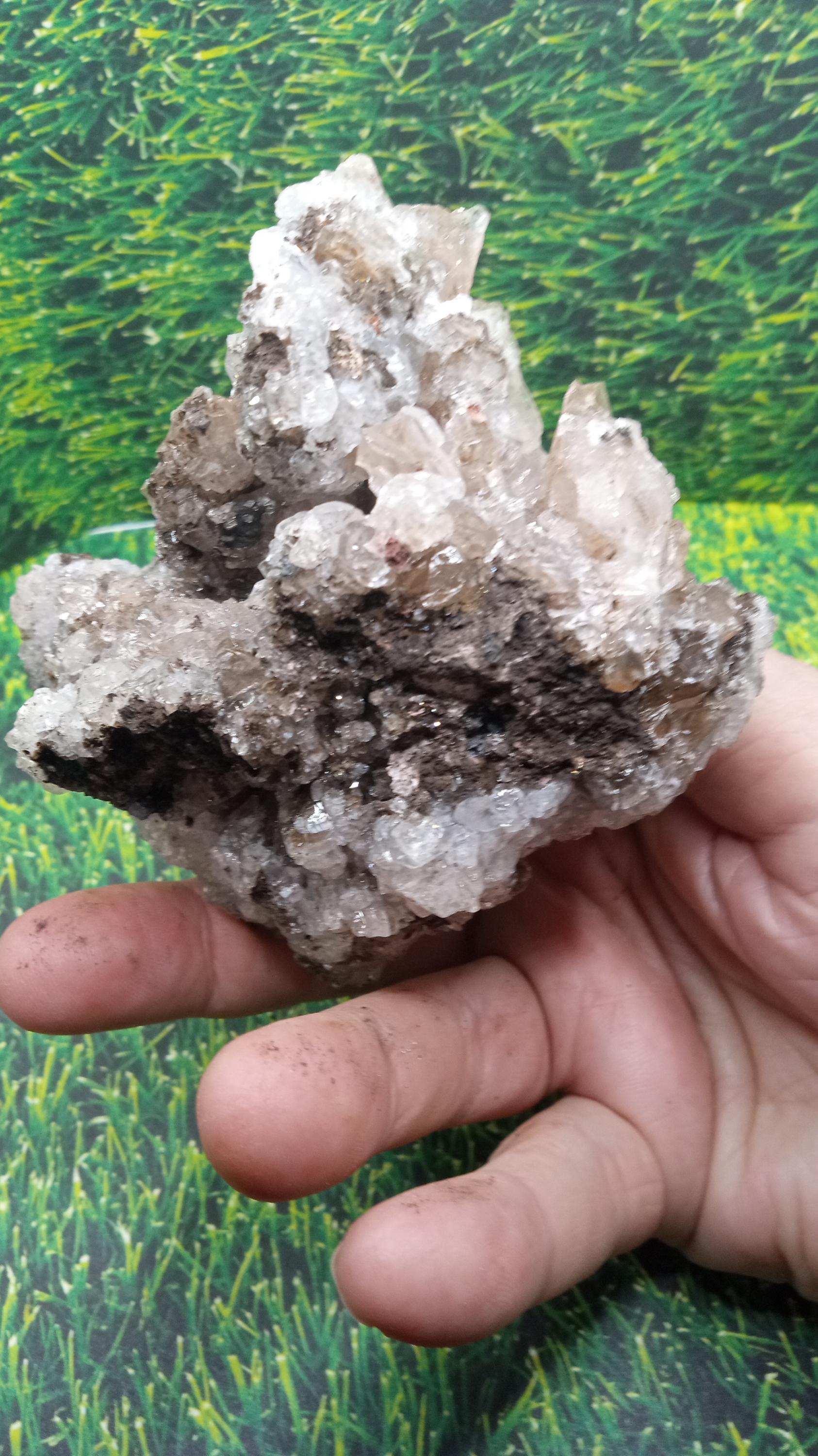 Quartz  w/ Halite Specimen - Arizona ~Sparkles all over ~