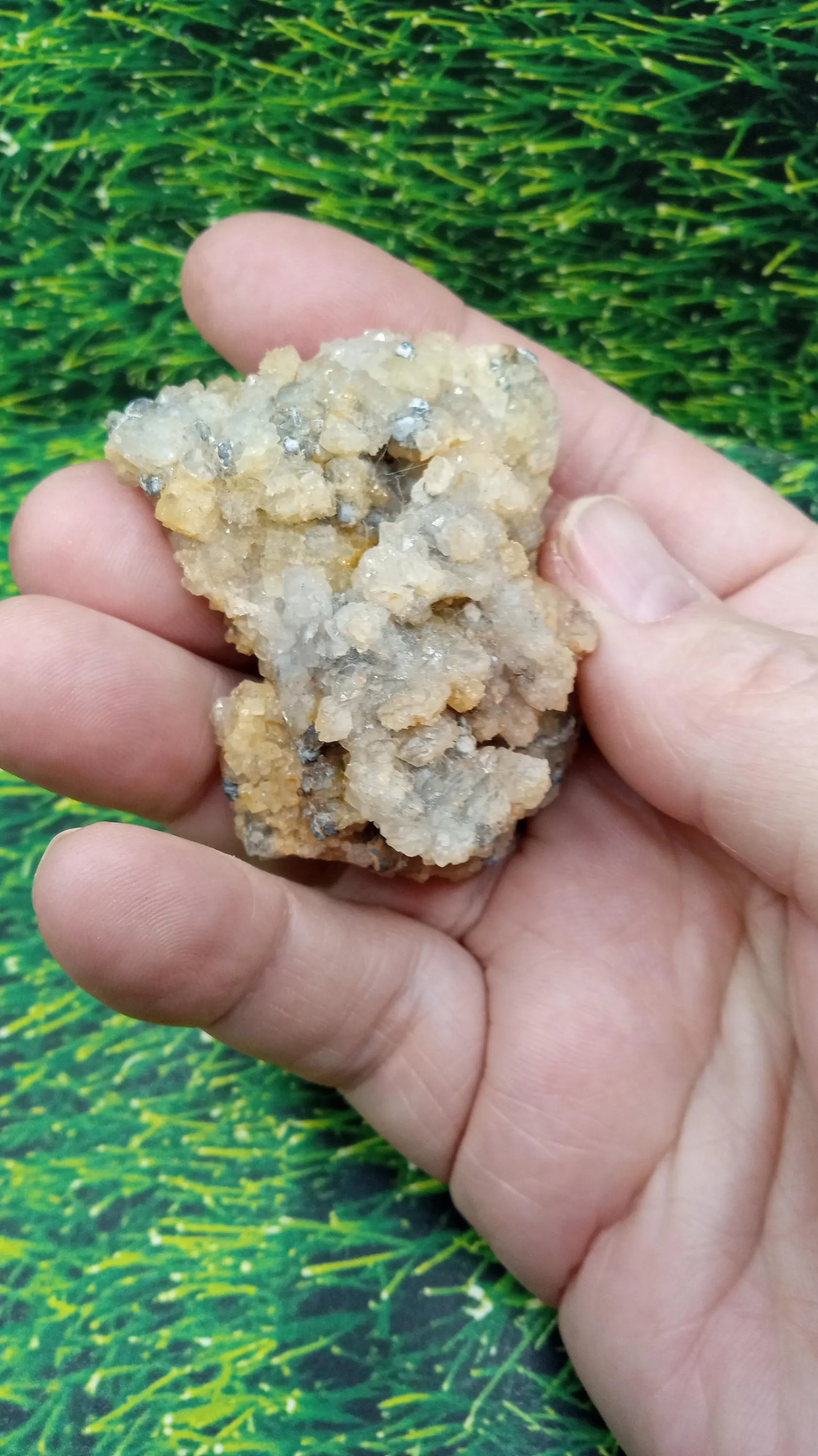 Citrine w/ Quartz Mineral Specimen -