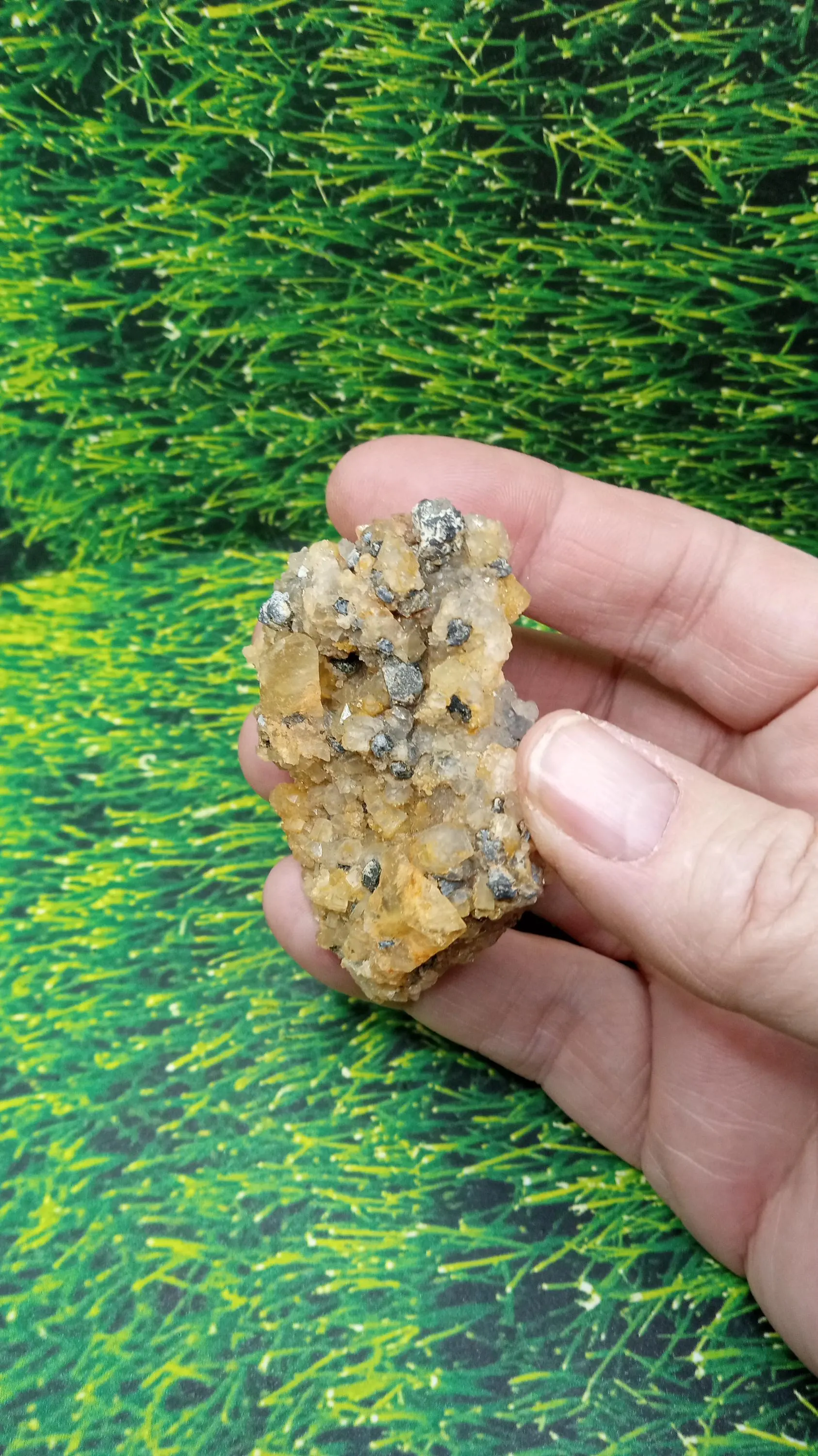Citrine w/ Quartz Mineral Specimen -