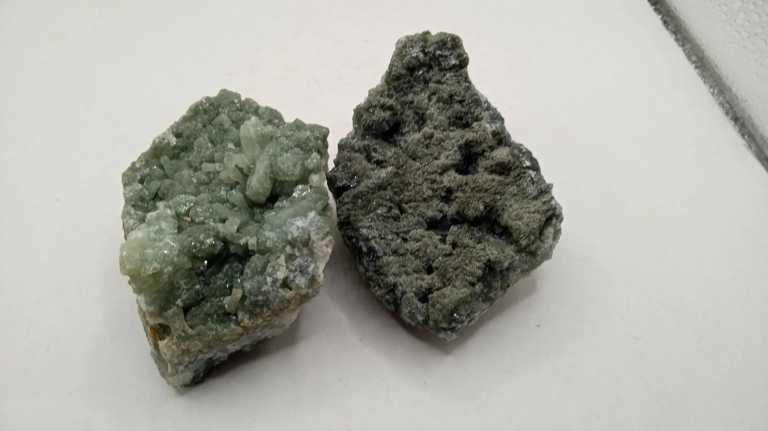 Prehnite - ( 2 ) included - beautiful Green