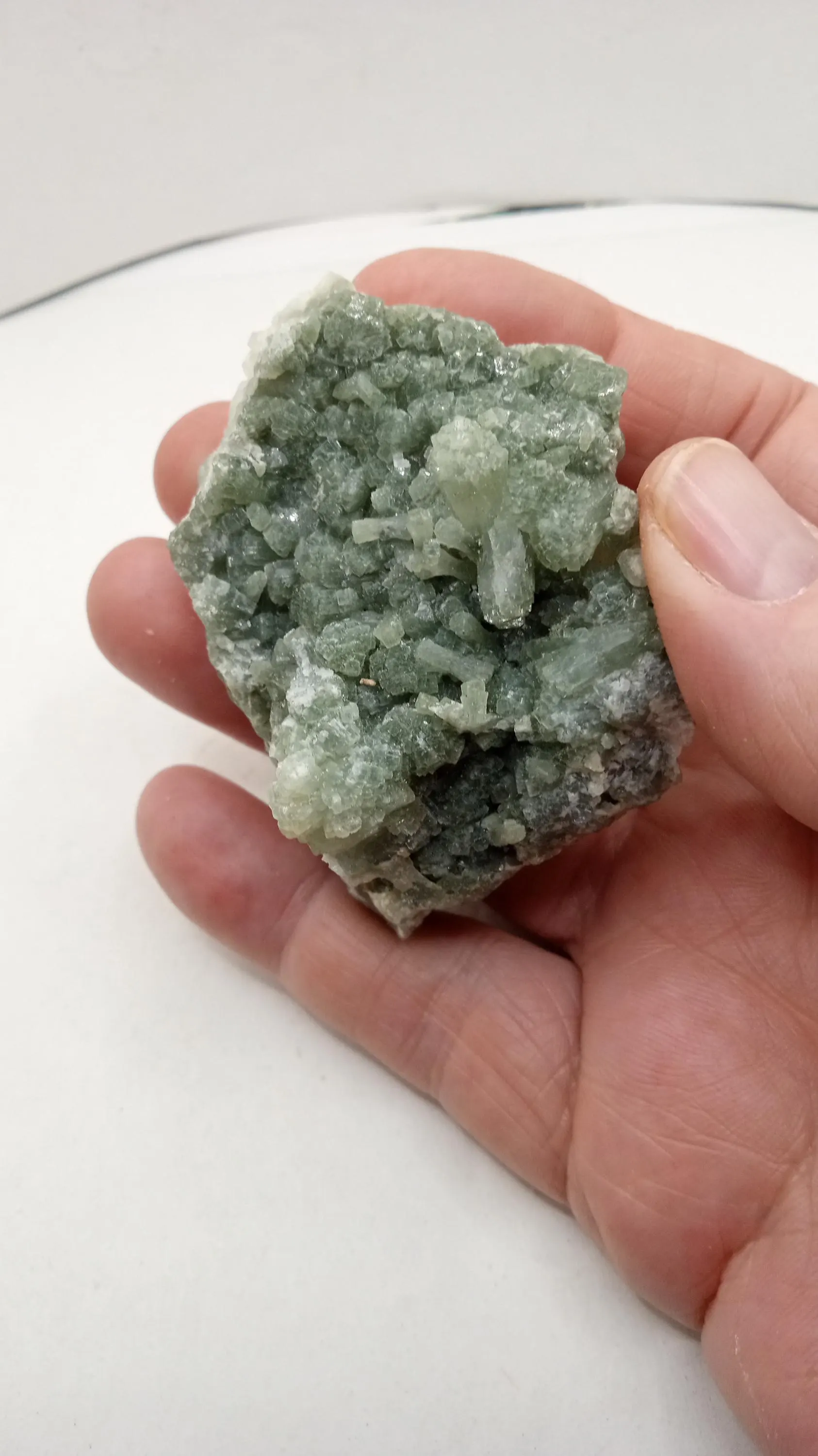 Prehnite - ( 2 ) included - beautiful Green