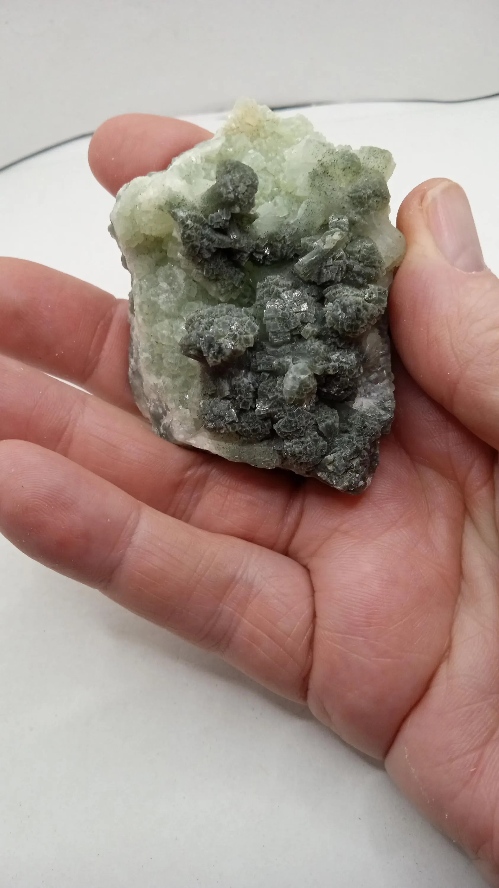 Prehnite - ( 2 ) included - beautiful Green