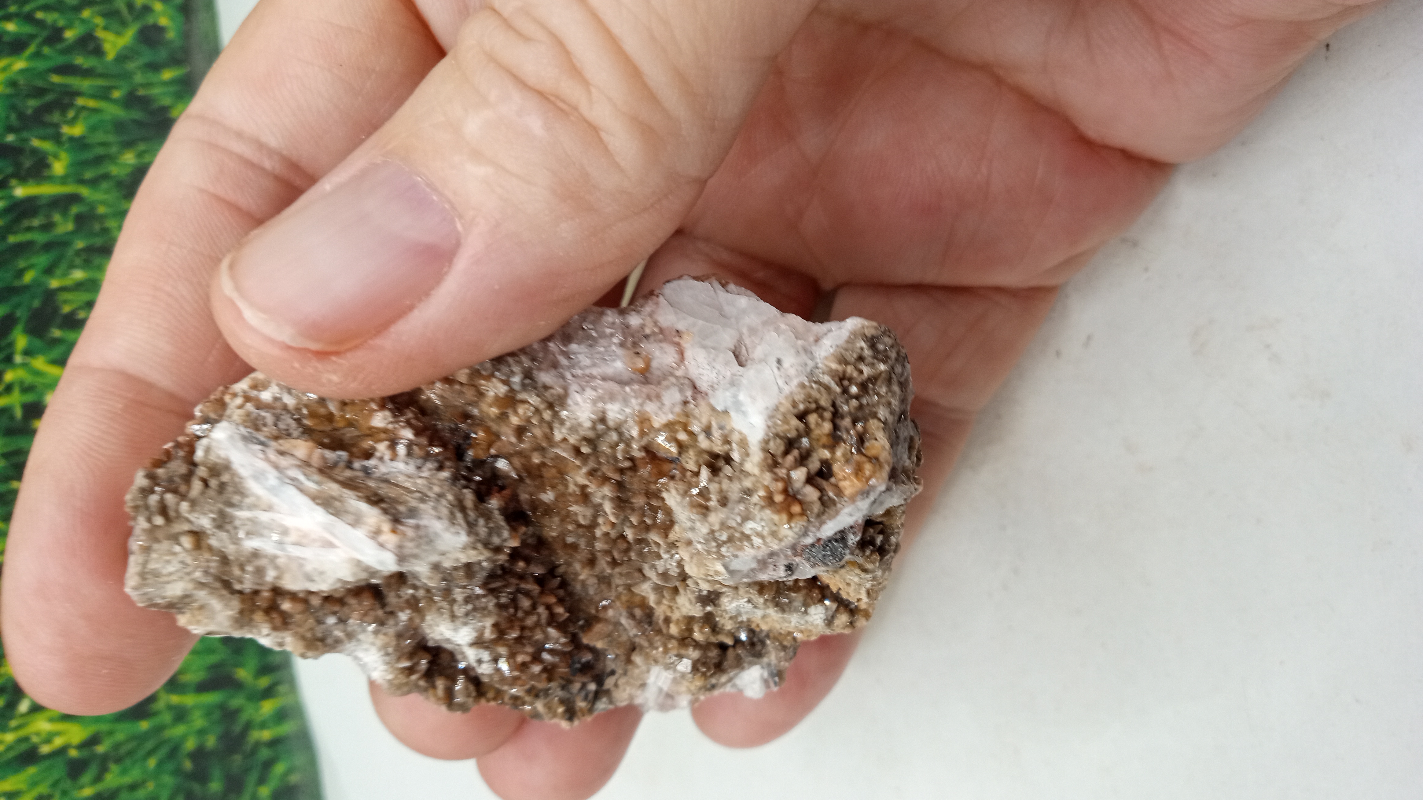 Stilbite / Calcite Mineral - found in  Gila Cliff Dwellings area