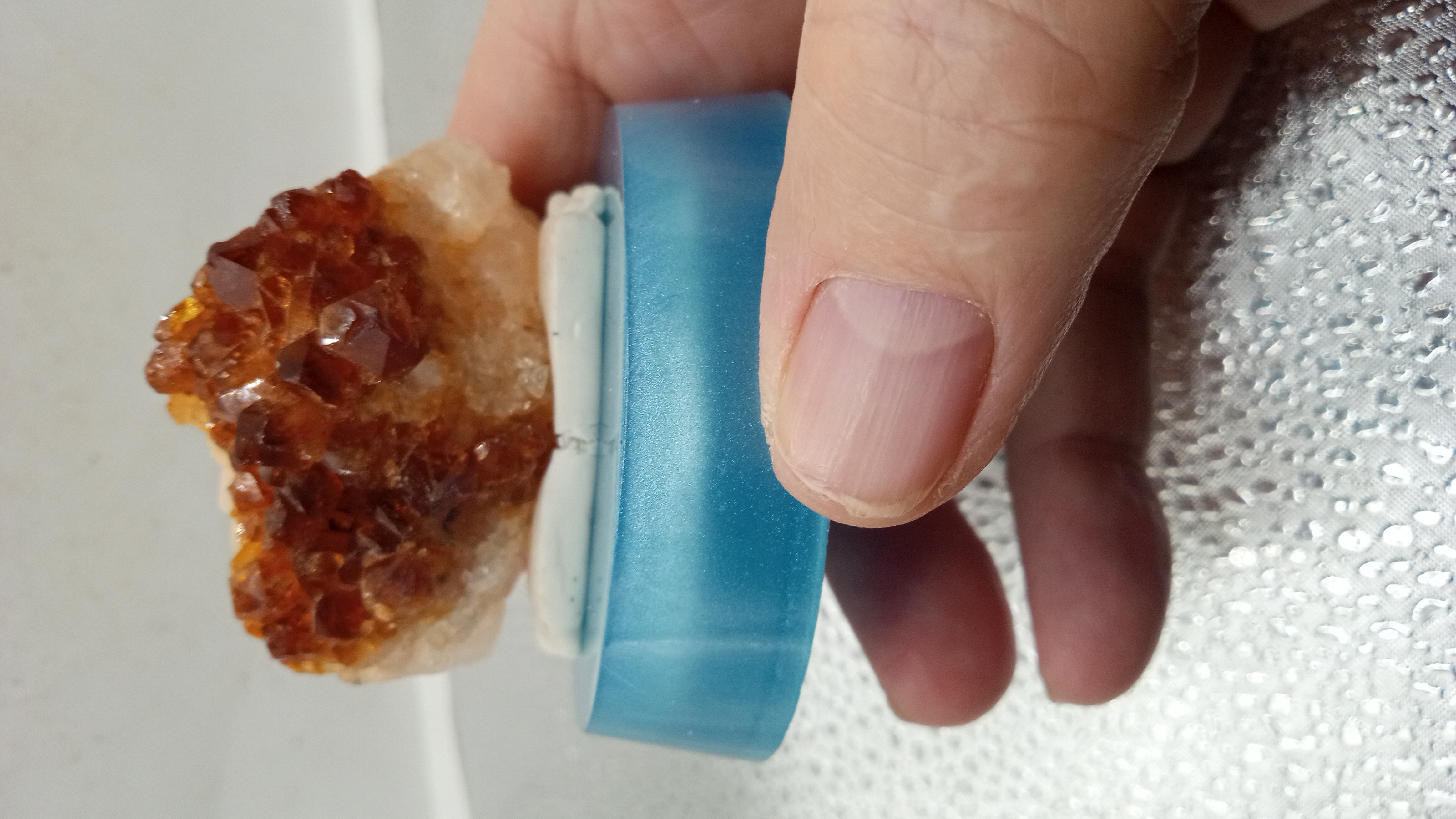 Citrine Mineral Specimen- on Stand