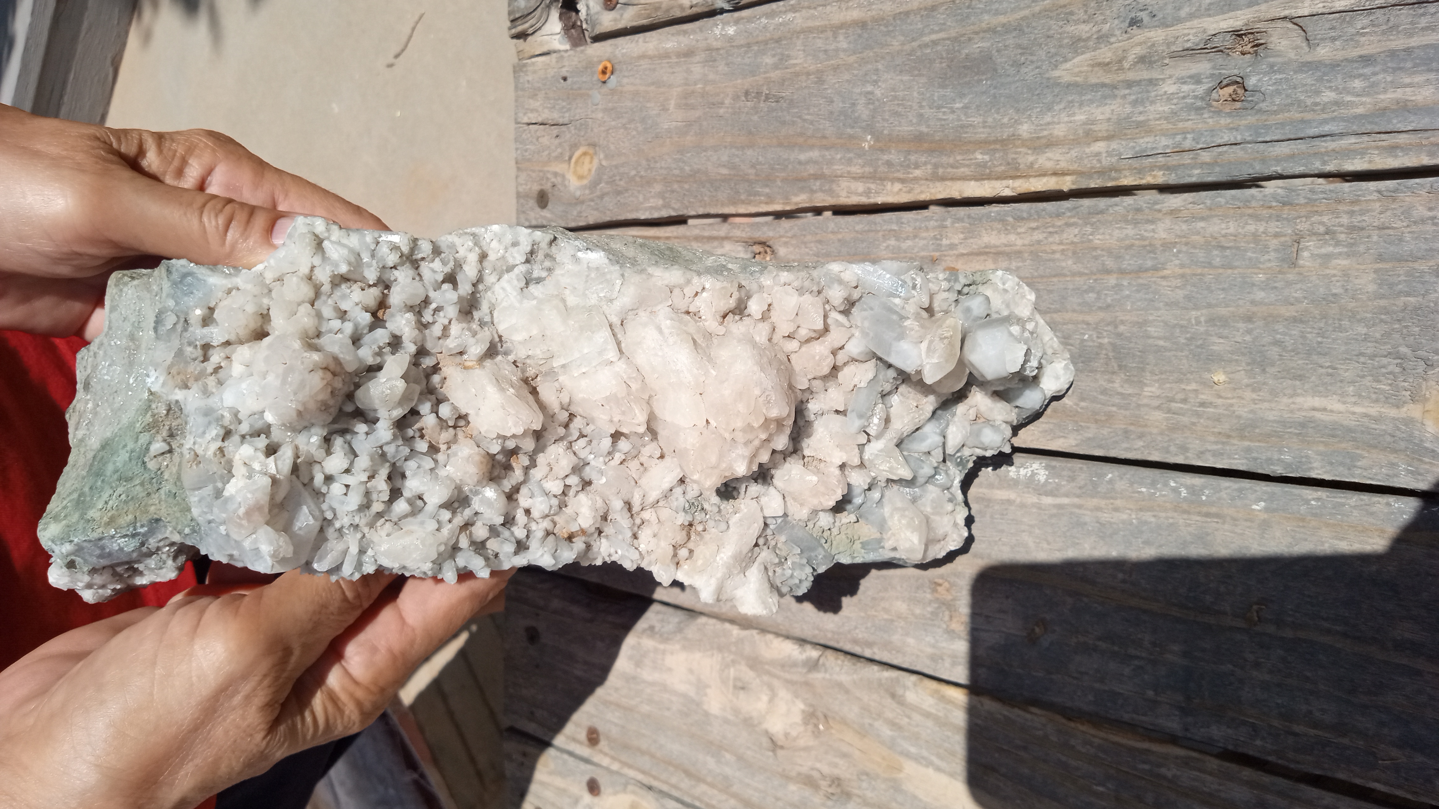 Large Stilbite & Quartz Mineral Specimen -  6 LB Beauty -