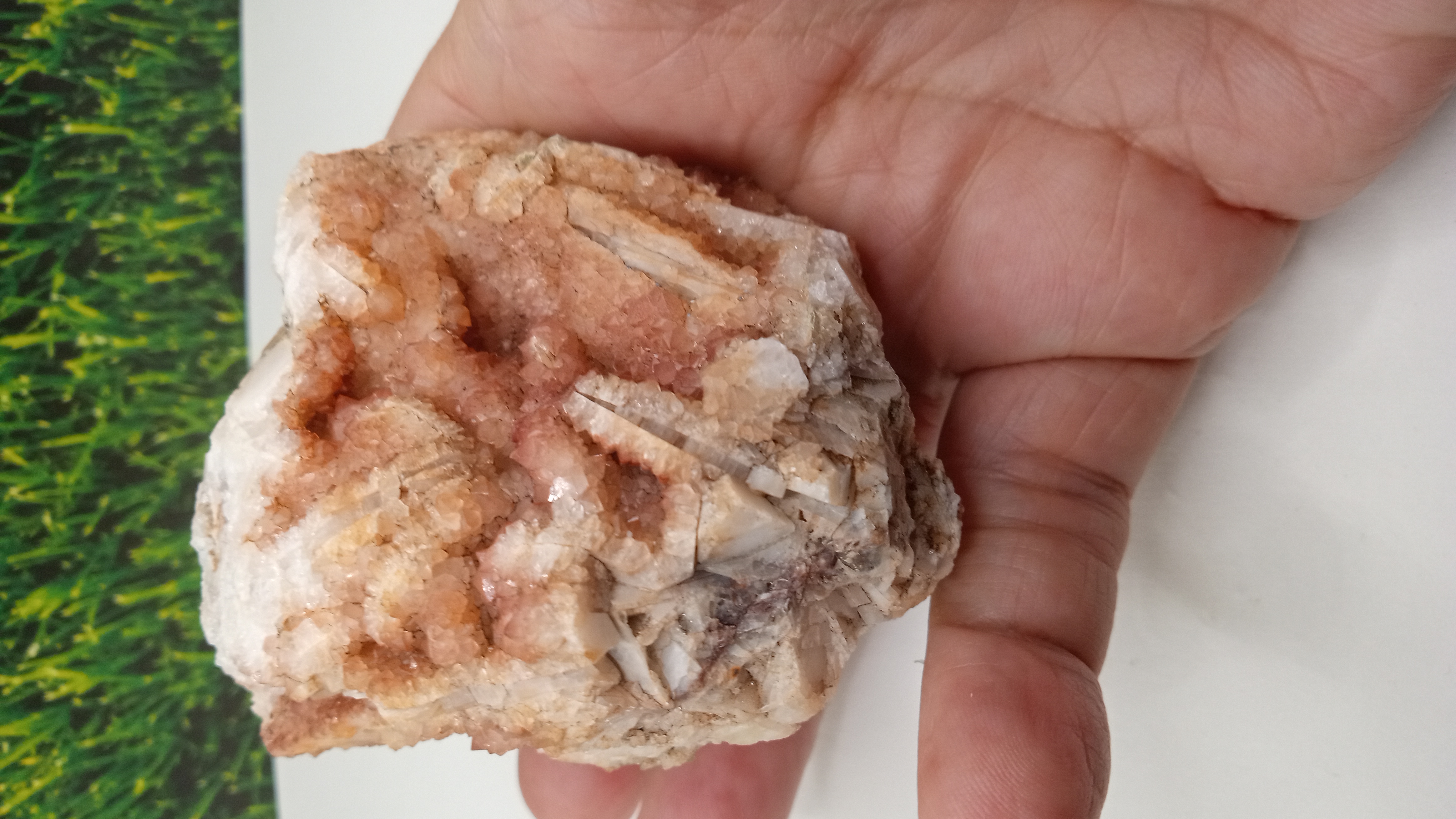 Peach Colored Quartz Crystals ~ Rare Find -Southern Caballos Mts ~ New Mexico ~