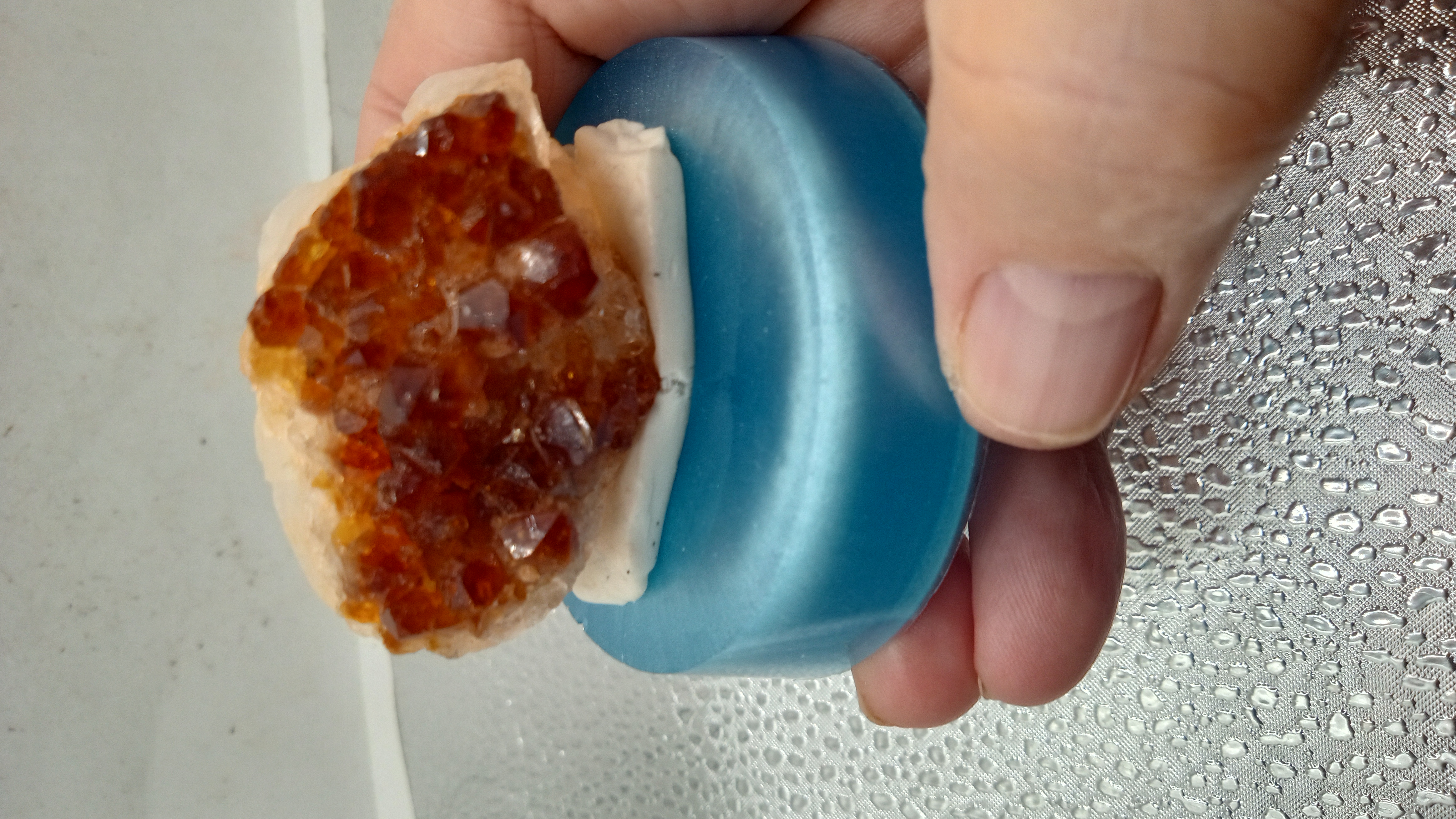 Citrine Mineral Specimen- on Stand