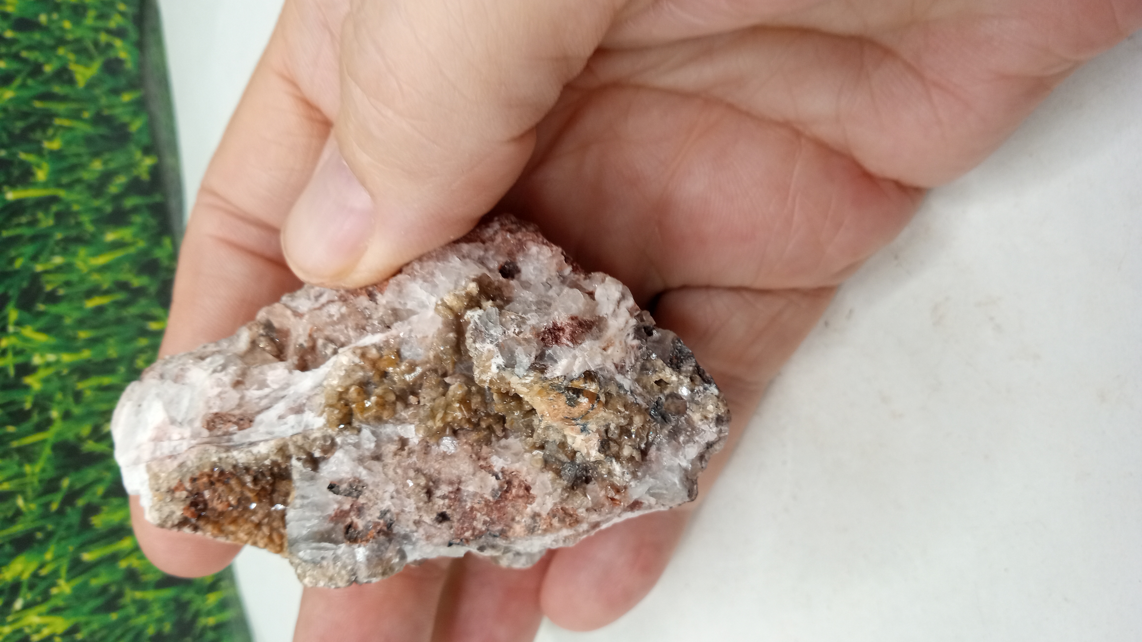 Stilbite / Calcite Mineral - found in  Gila Cliff Dwellings area
