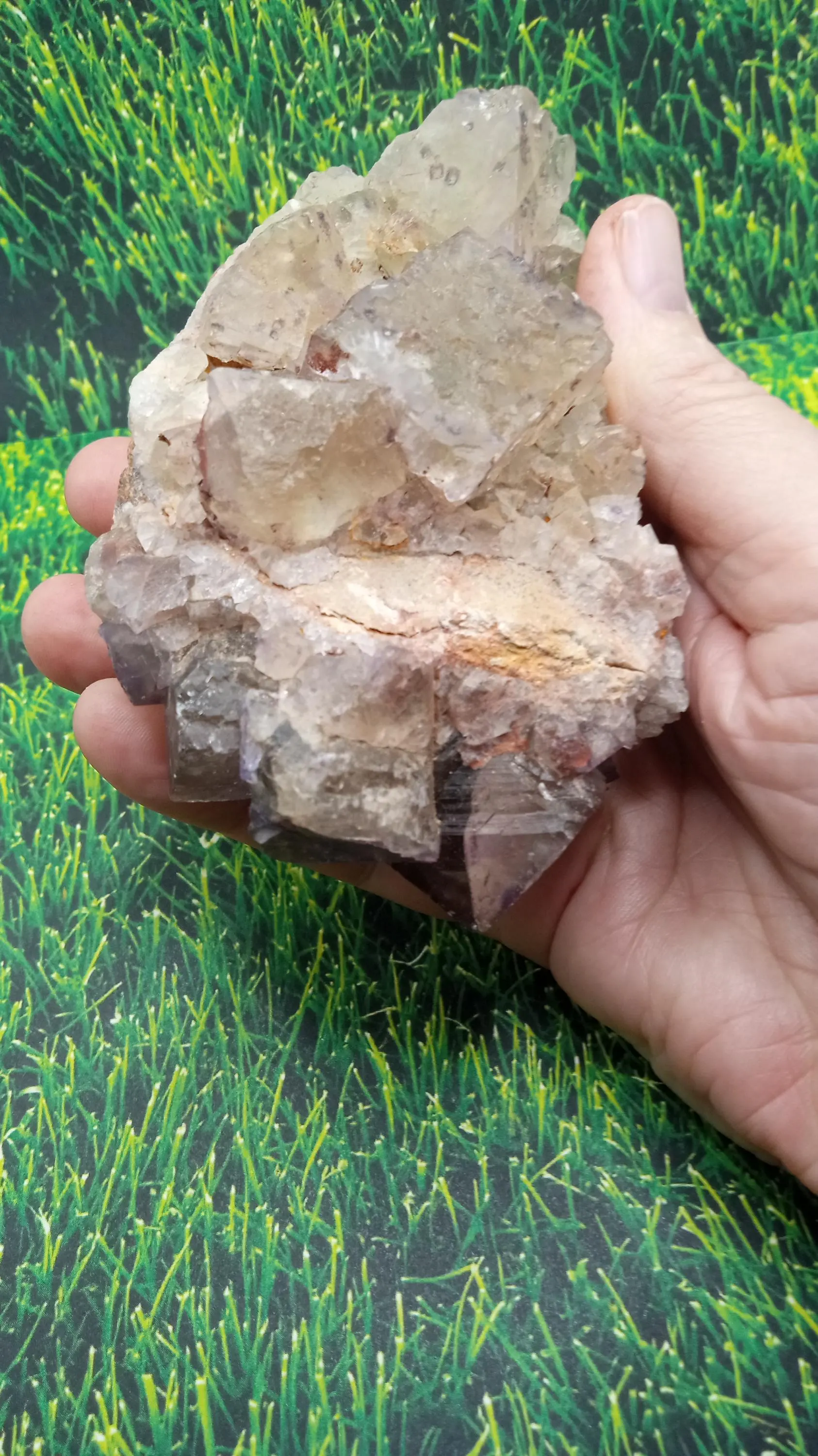 Blue Fluorite Mineral Specimen -