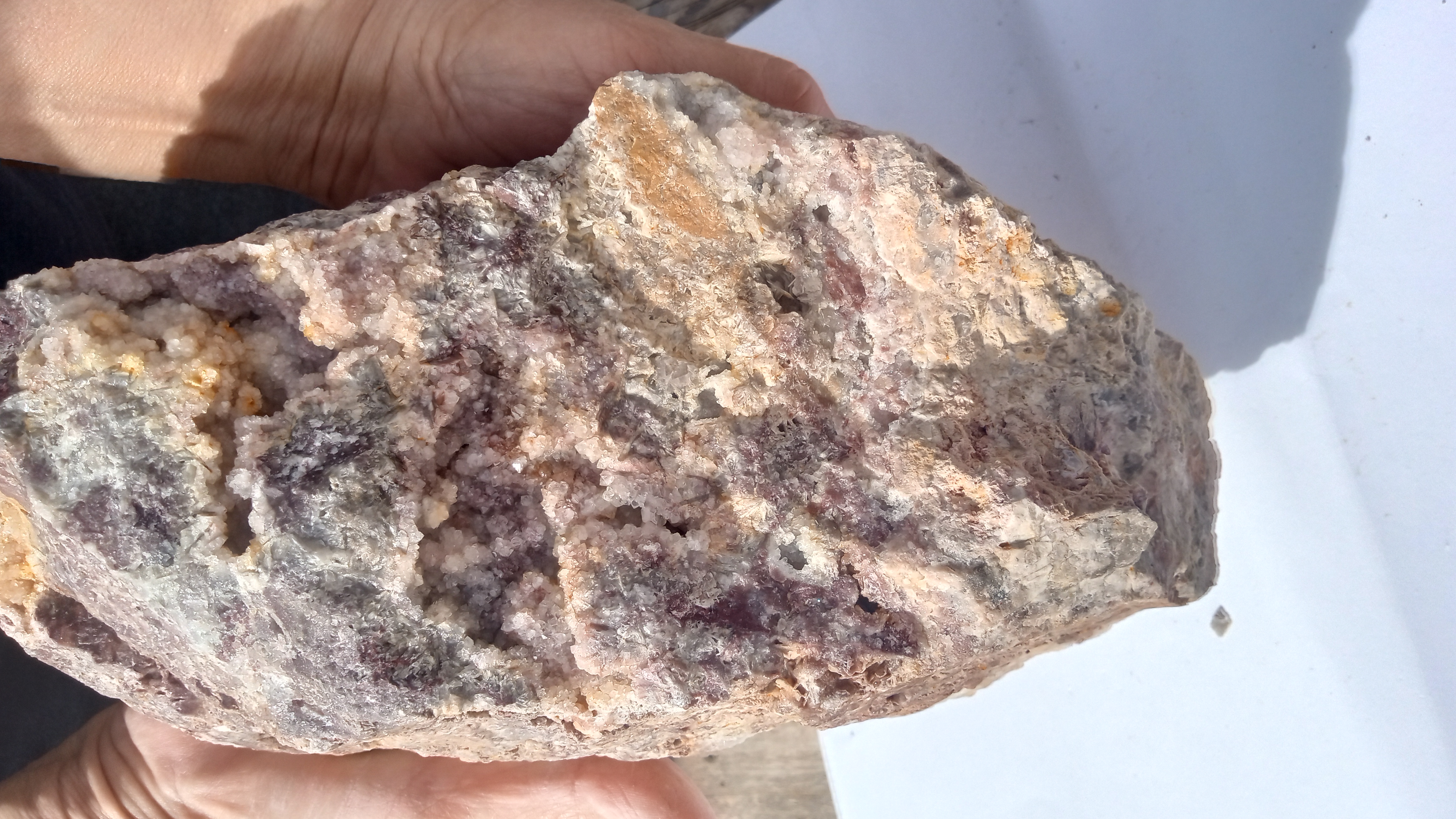 Peach Quartz Mineral Specimen - New Mexico - Large 8 lbs -