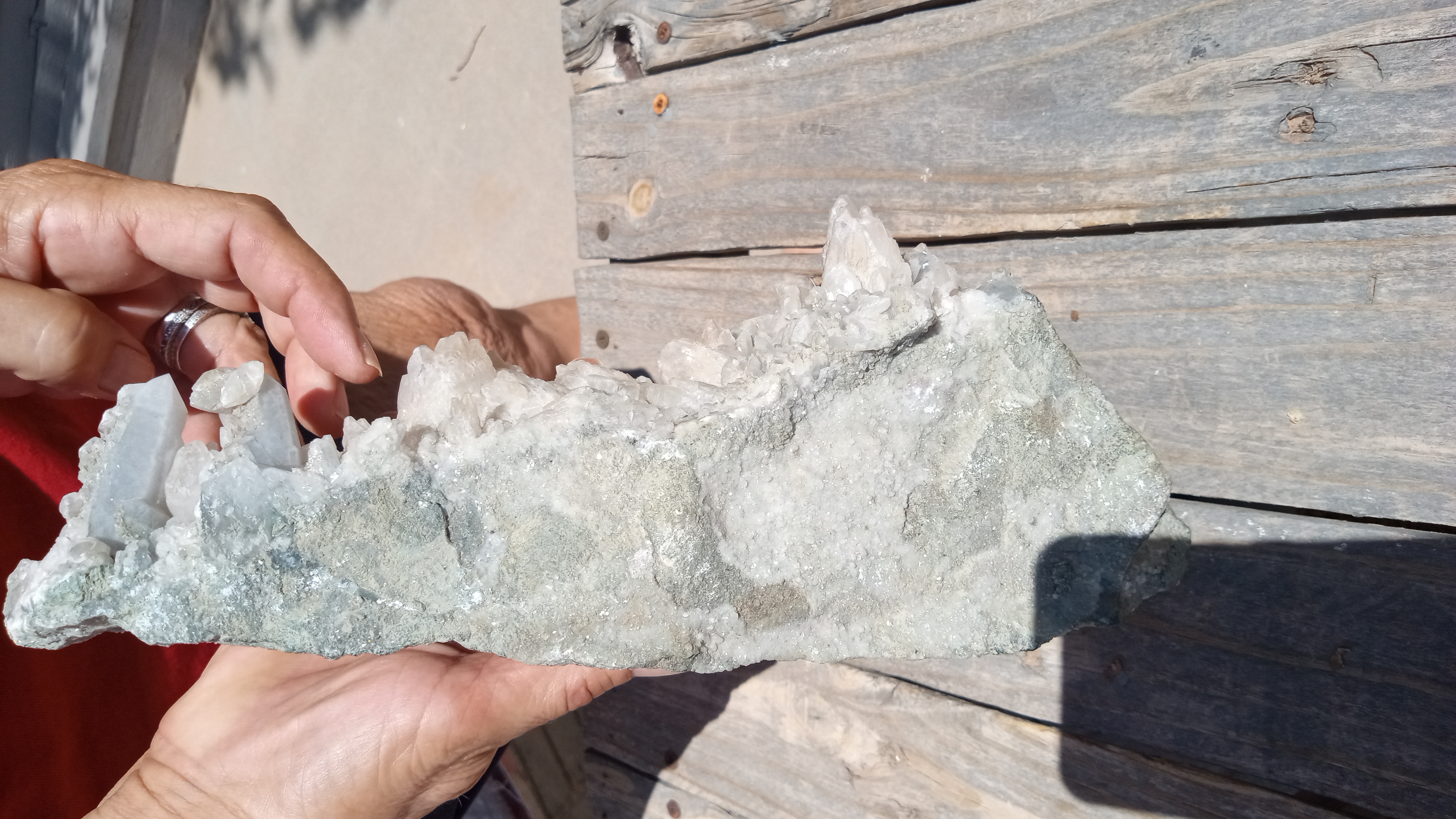 Large Stilbite & Quartz Mineral Specimen -  6 LB Beauty -