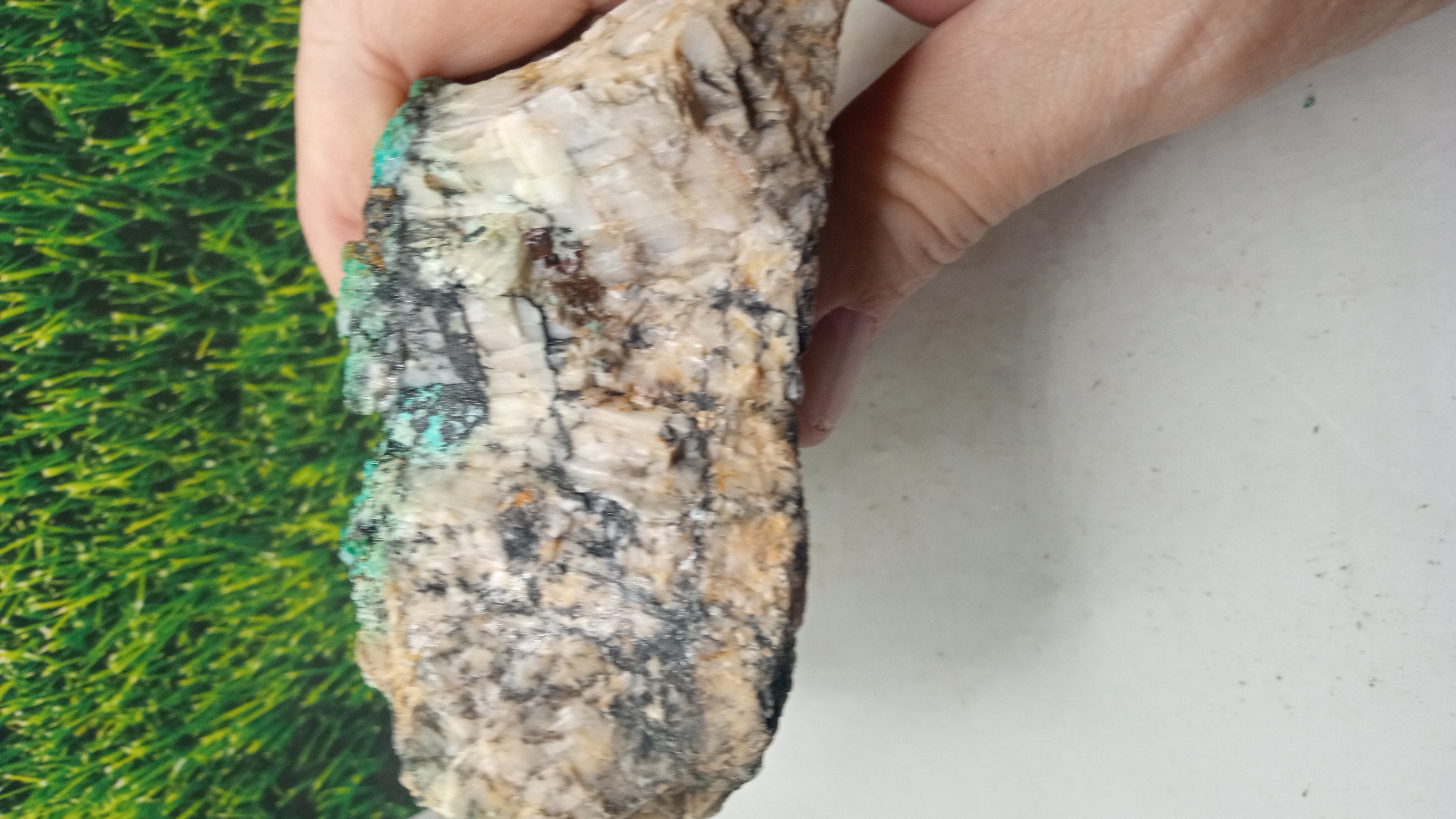 Chalcedony & White Fluorite Mineral Specimen - New Mexico -