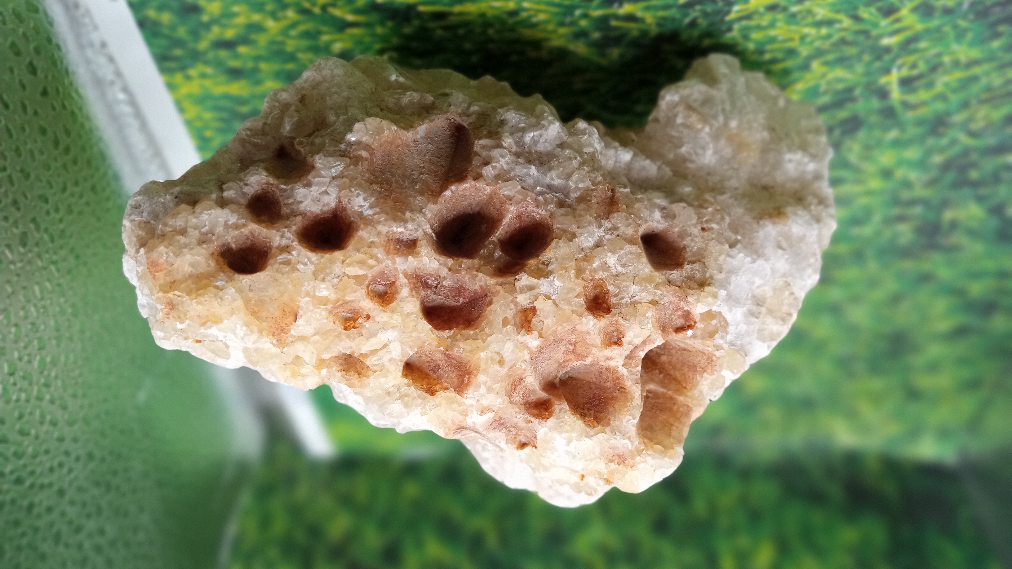 Beautful Large Calcite with unique bee hive holes ~