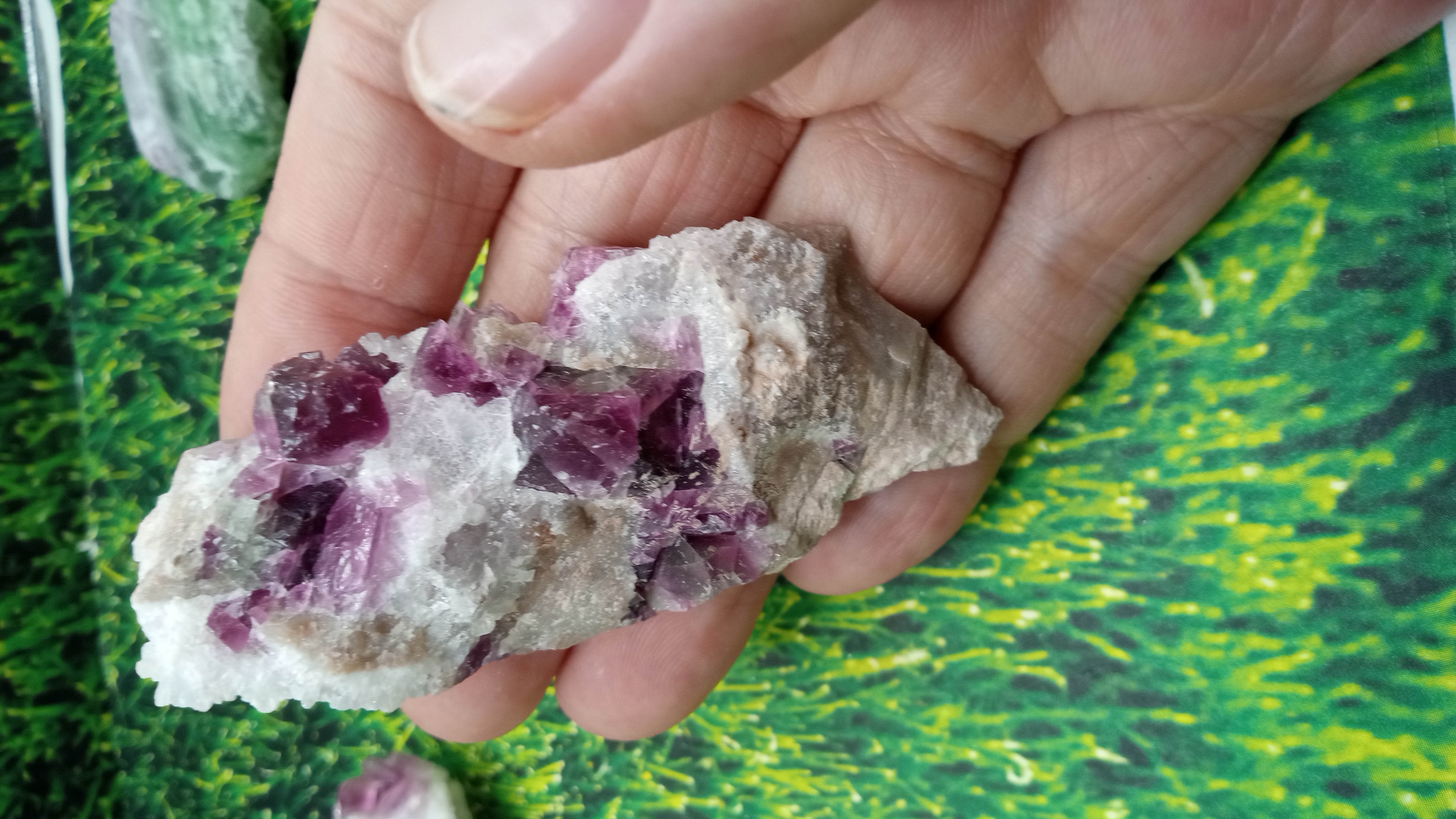 Beautiful Fluorite Specimens ( 3 ) Included ~ Wild West Tombstone