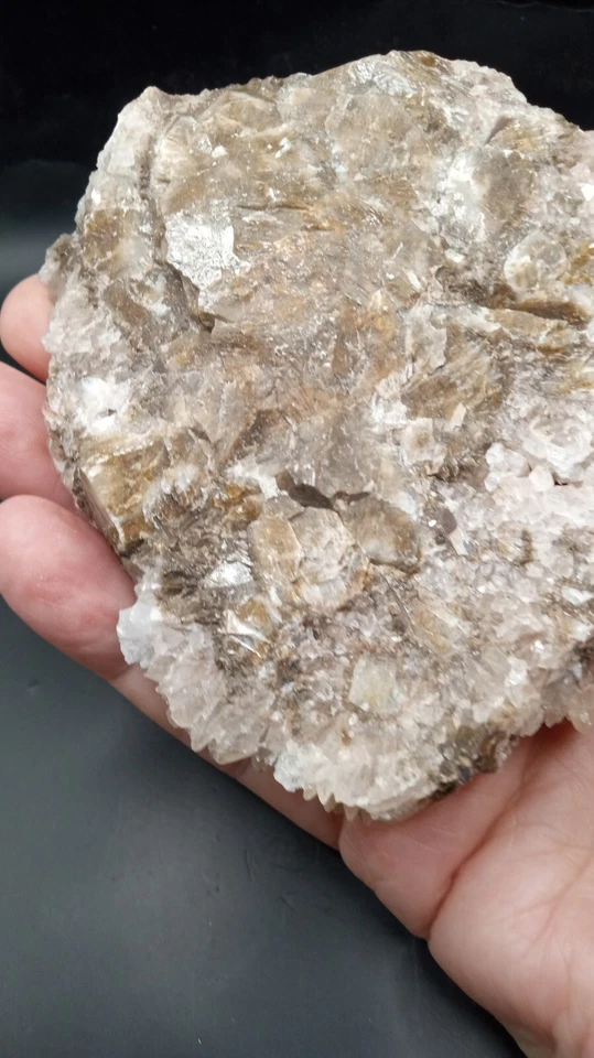 Dogtooth Calcite w/ Orange Calcite Crystals ~