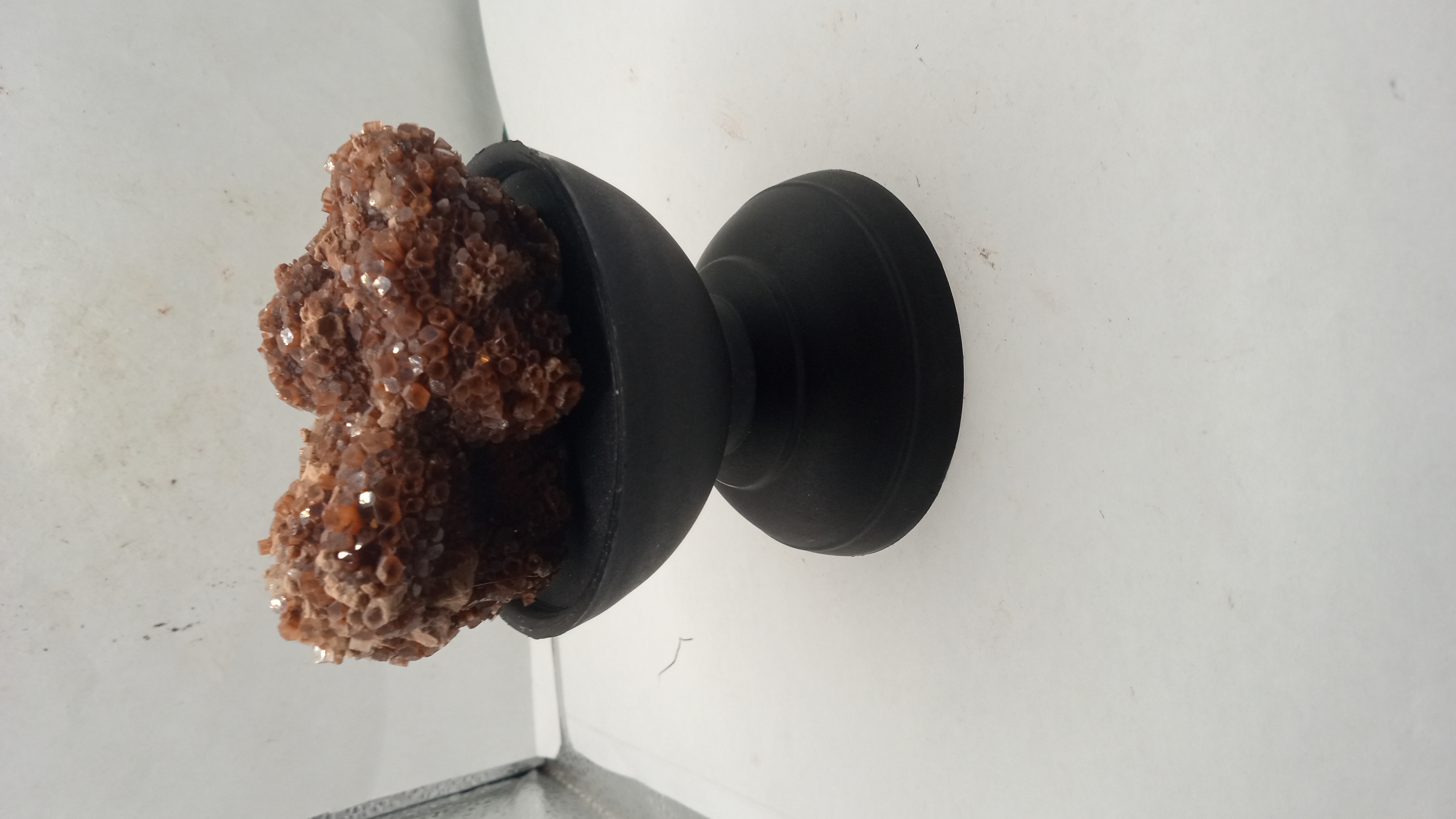 Aragonite from Morocco on Black Stand -