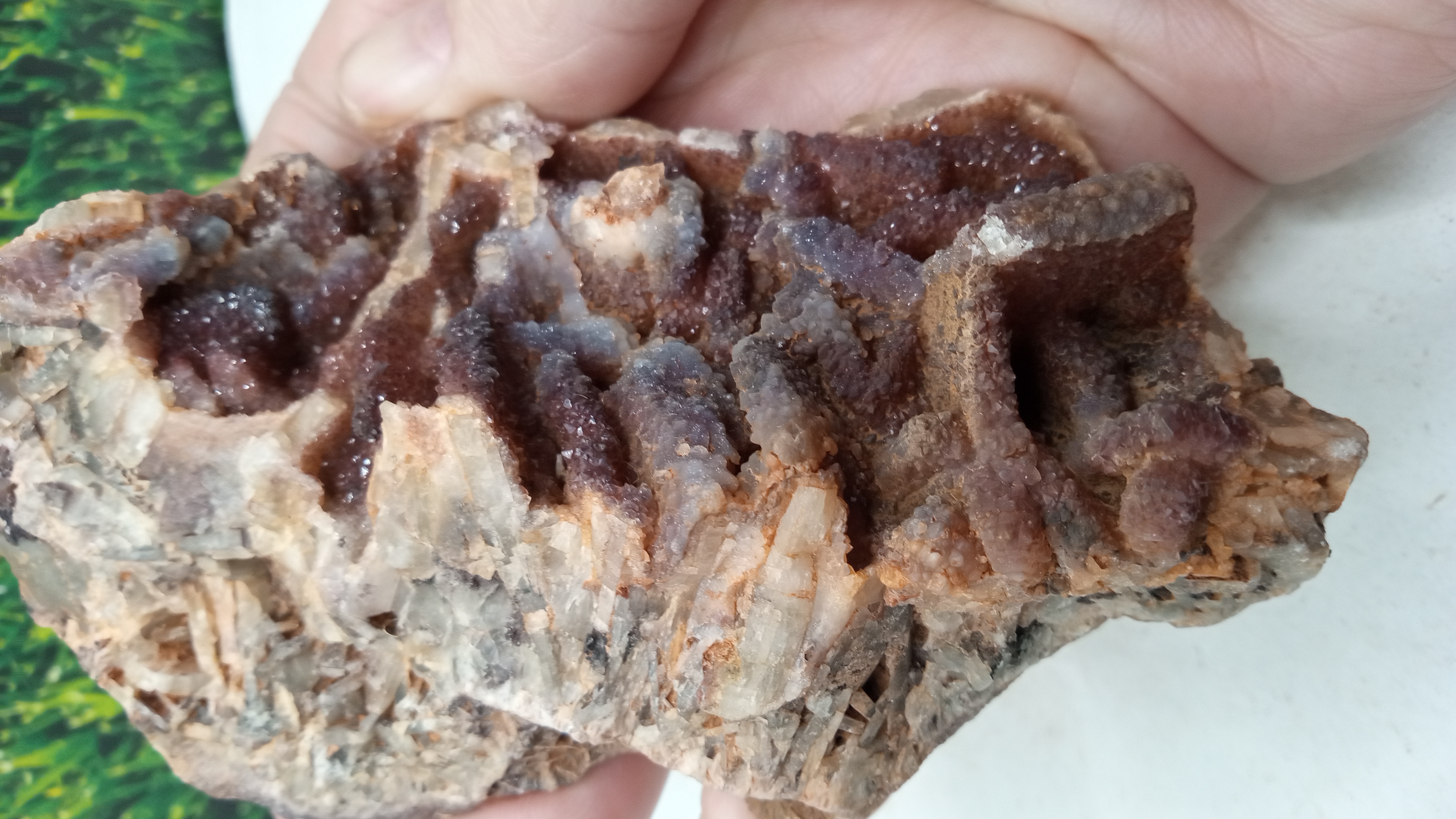 Beautiful Red Hematoid Quartz w/ Blades ~ REMOTE BLACK RANGE New Mexico ~