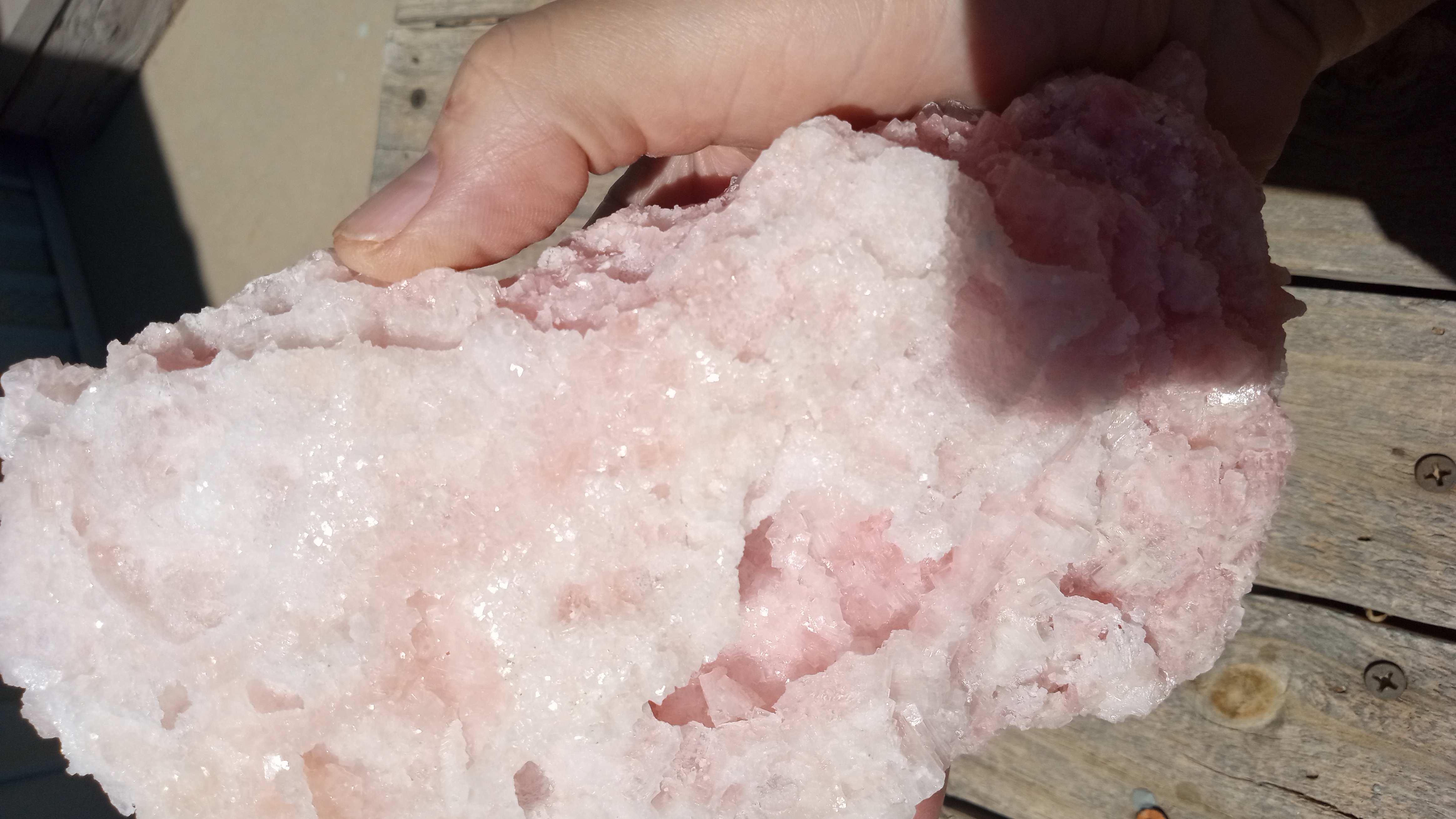 Stunning Large Pink Halite from Searles Lake, CA