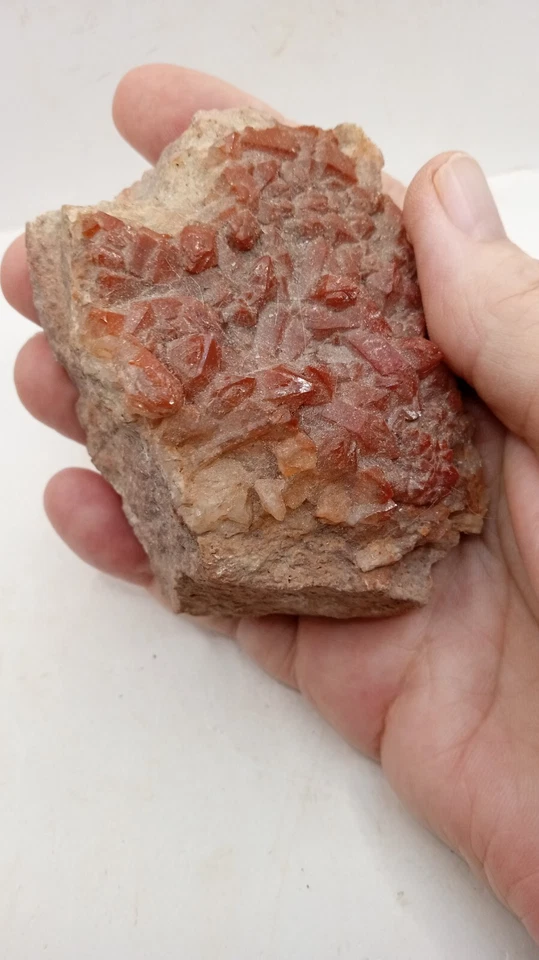 Red & Clear Quartz Crystals 