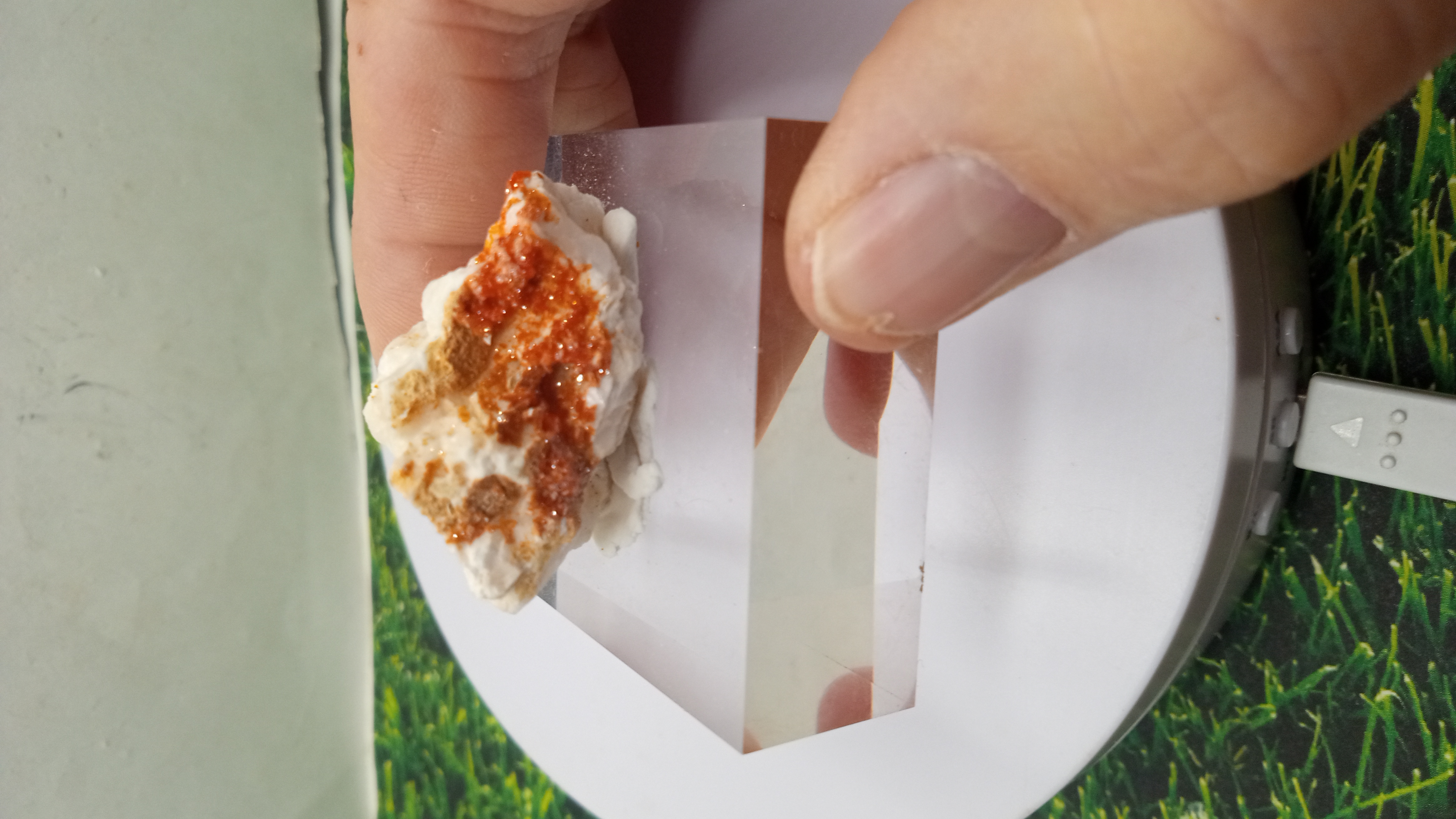 Vanadinite / on Acrylic Stand  Mibladen, Morocco