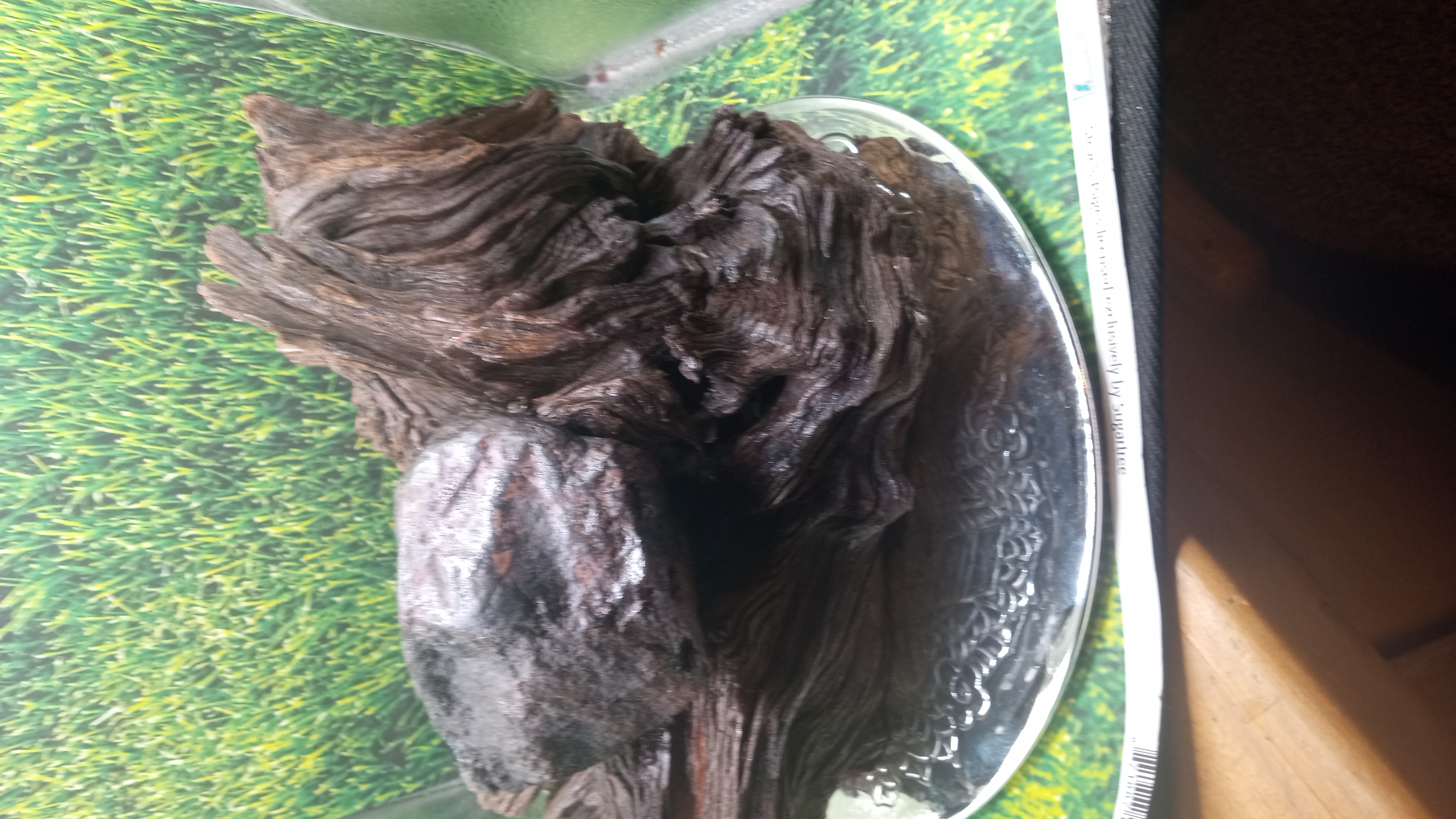 Hematite Mineral Specimen on Natues Tree Stunning   ~ Handmade ~ Nice mirror stand -