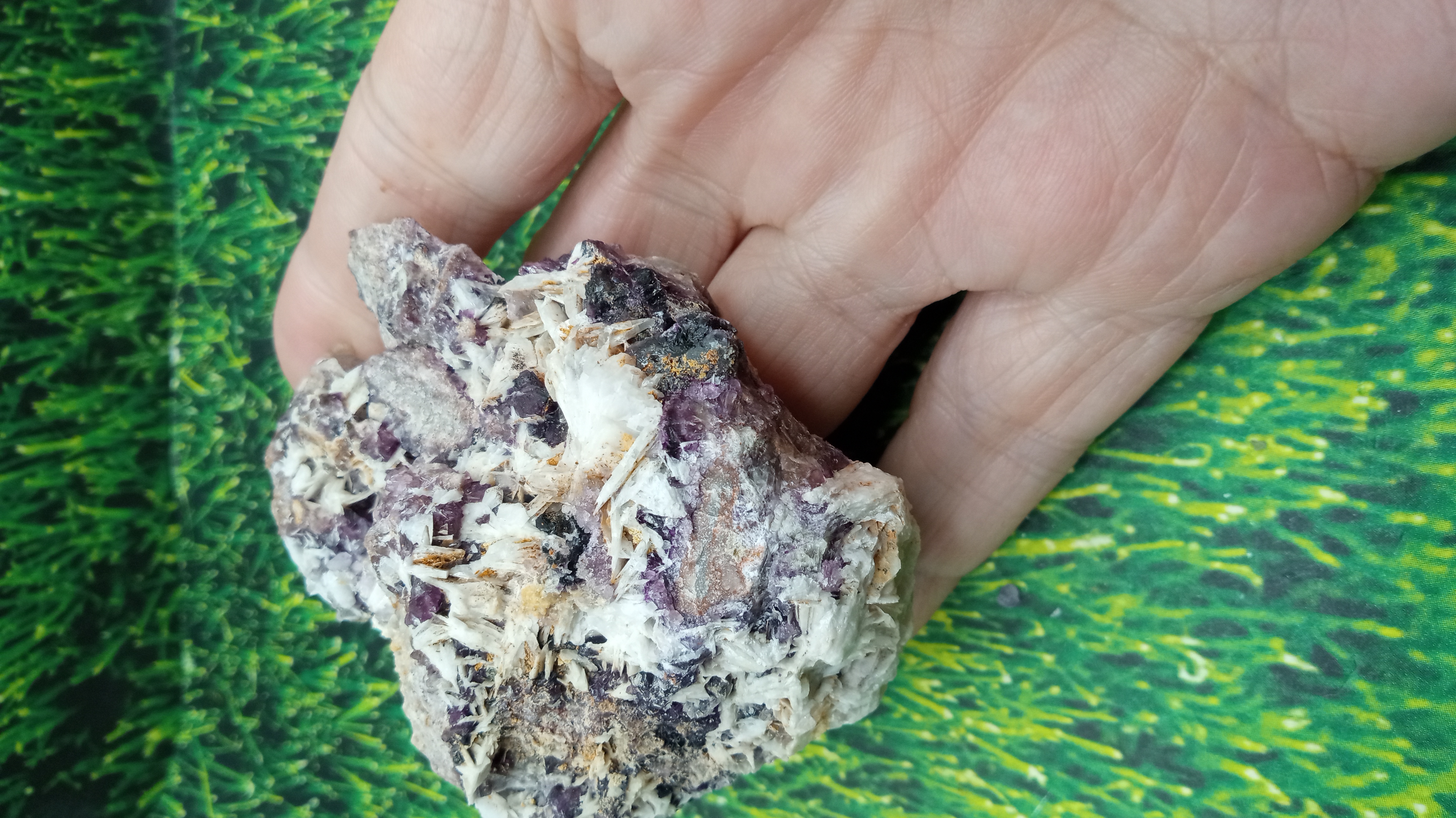 Fluorite w/ Barite Mineral Specimen - 