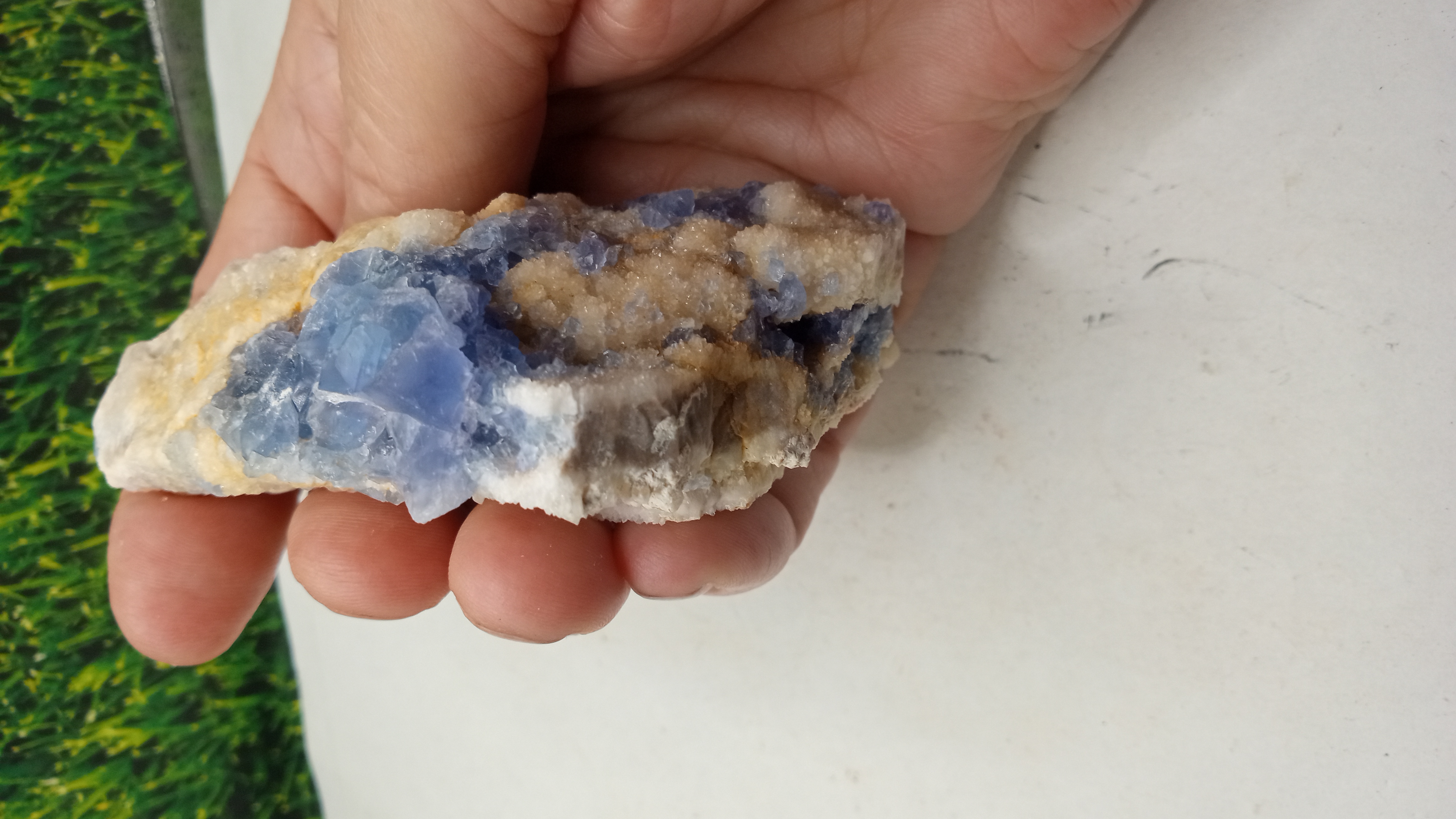 BLUE FLUORITE MINERAL SPECIMEN - Blanchard Mine NM 