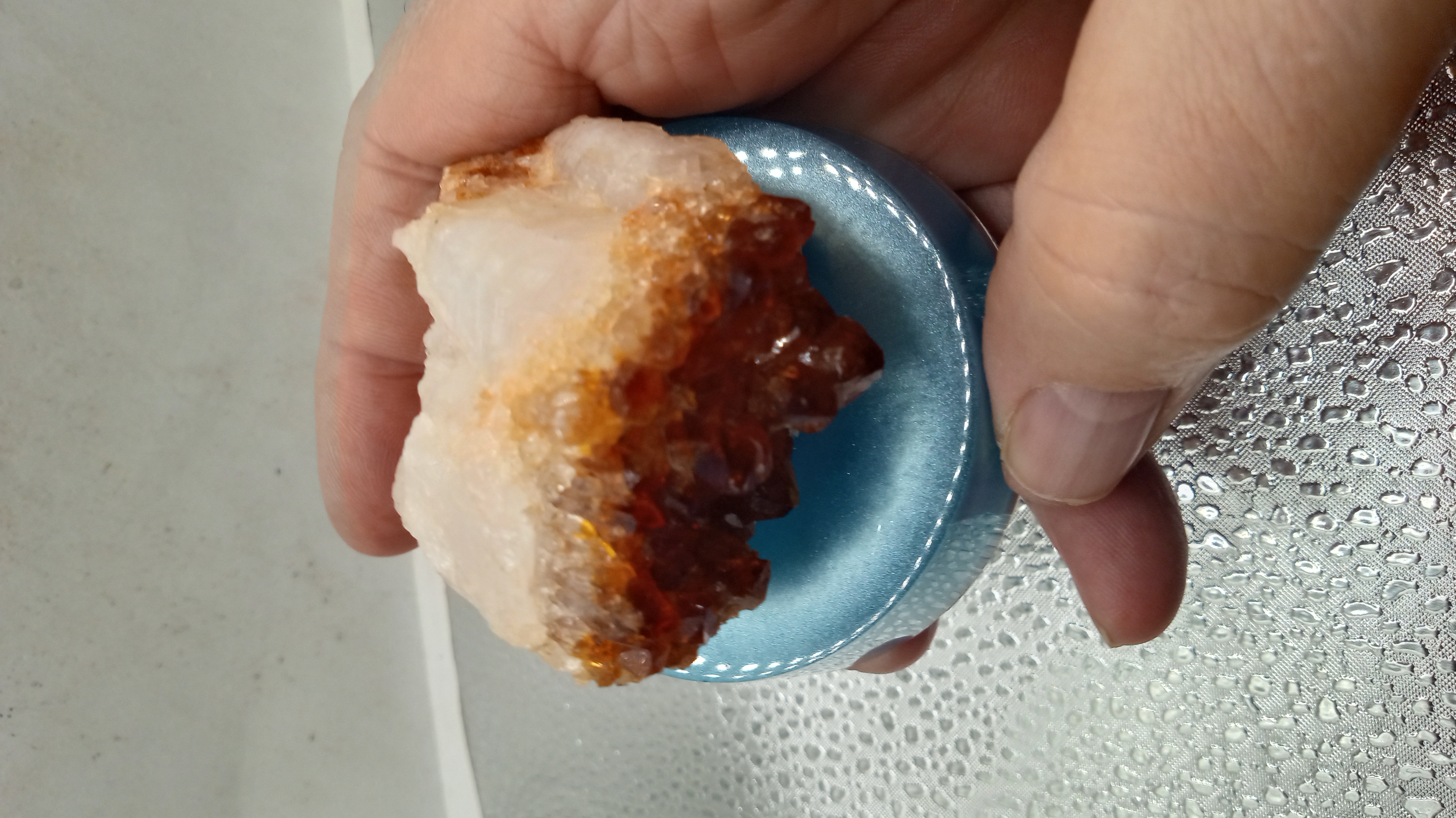 Citrine Mineral Specimen- on Stand