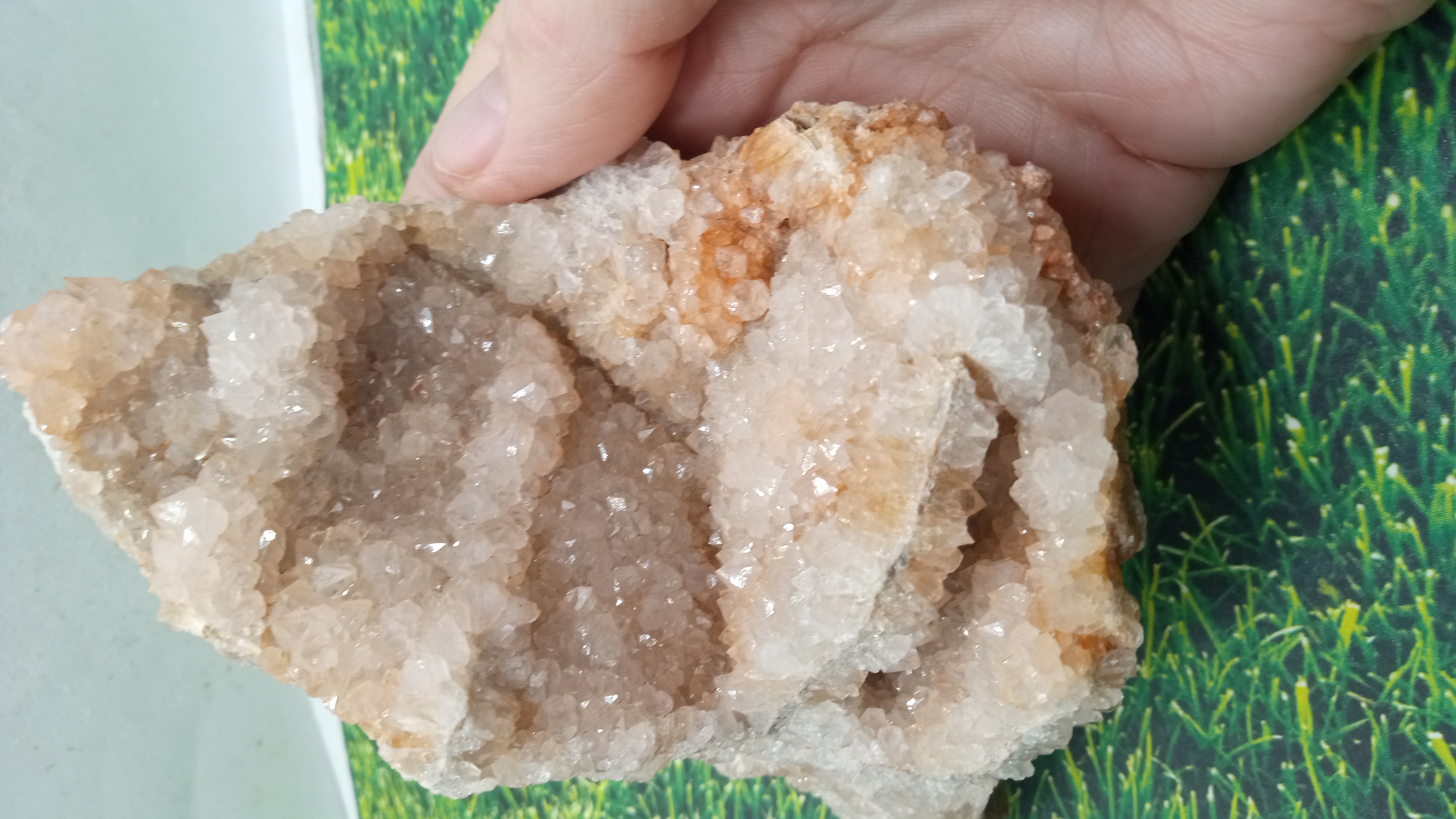 Peach quartz from New Mexico,  1 LB 8 OZ - Large - 