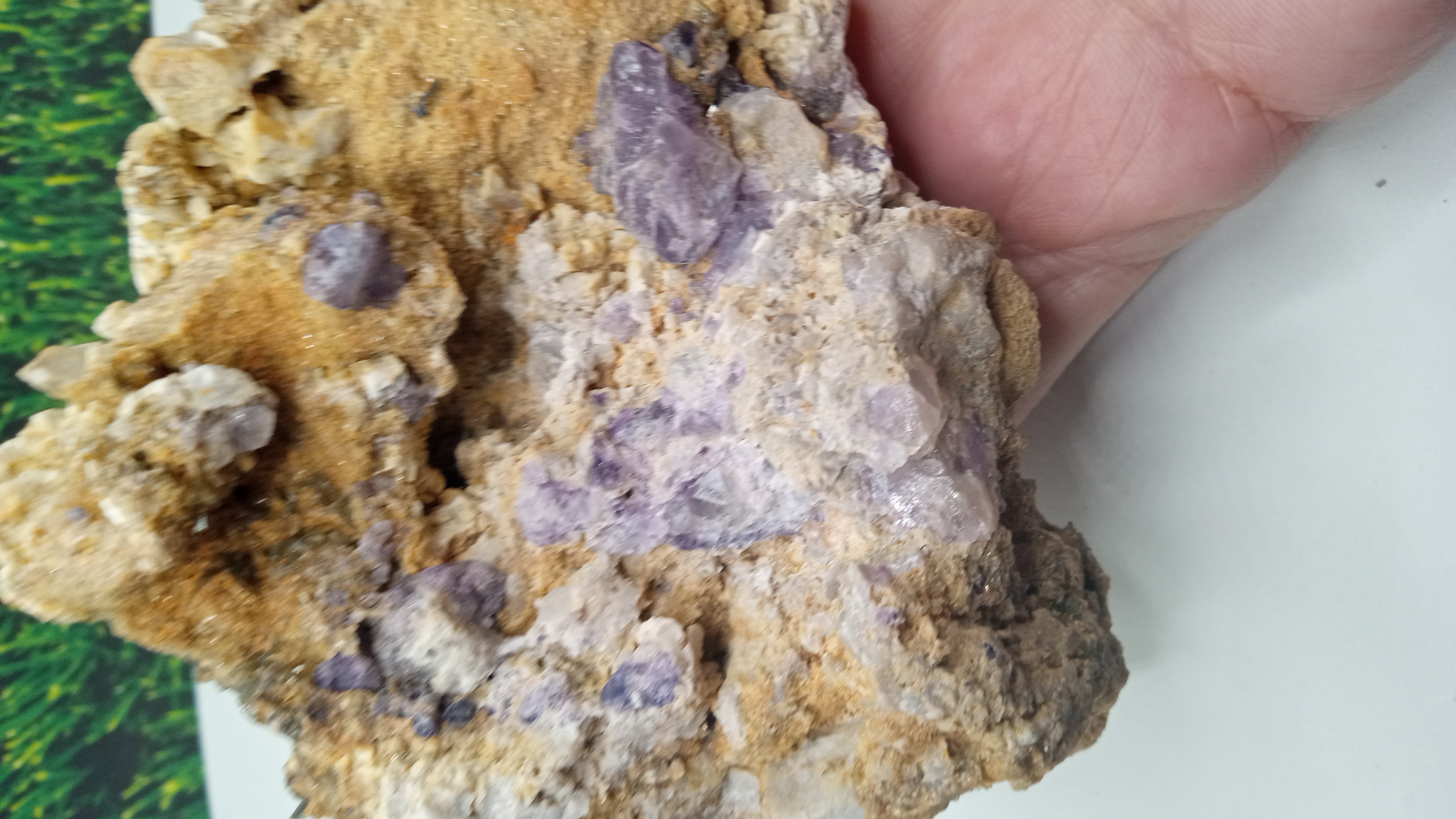 Dark Barite w/ Purple Fluorite - Rare ~ Over 1 LB -Central New Mexico -