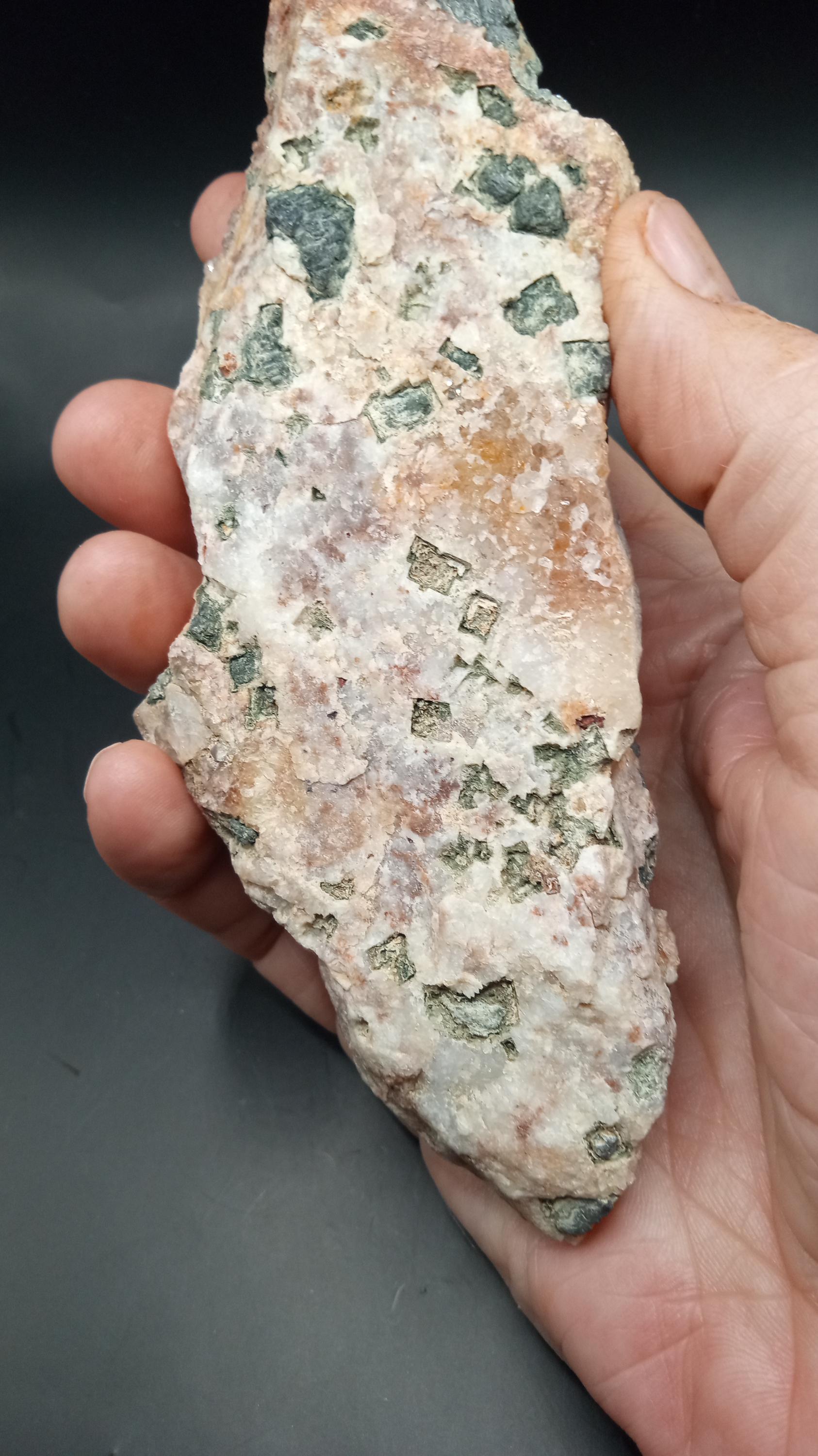Pegmatite w/ Orange Calcite