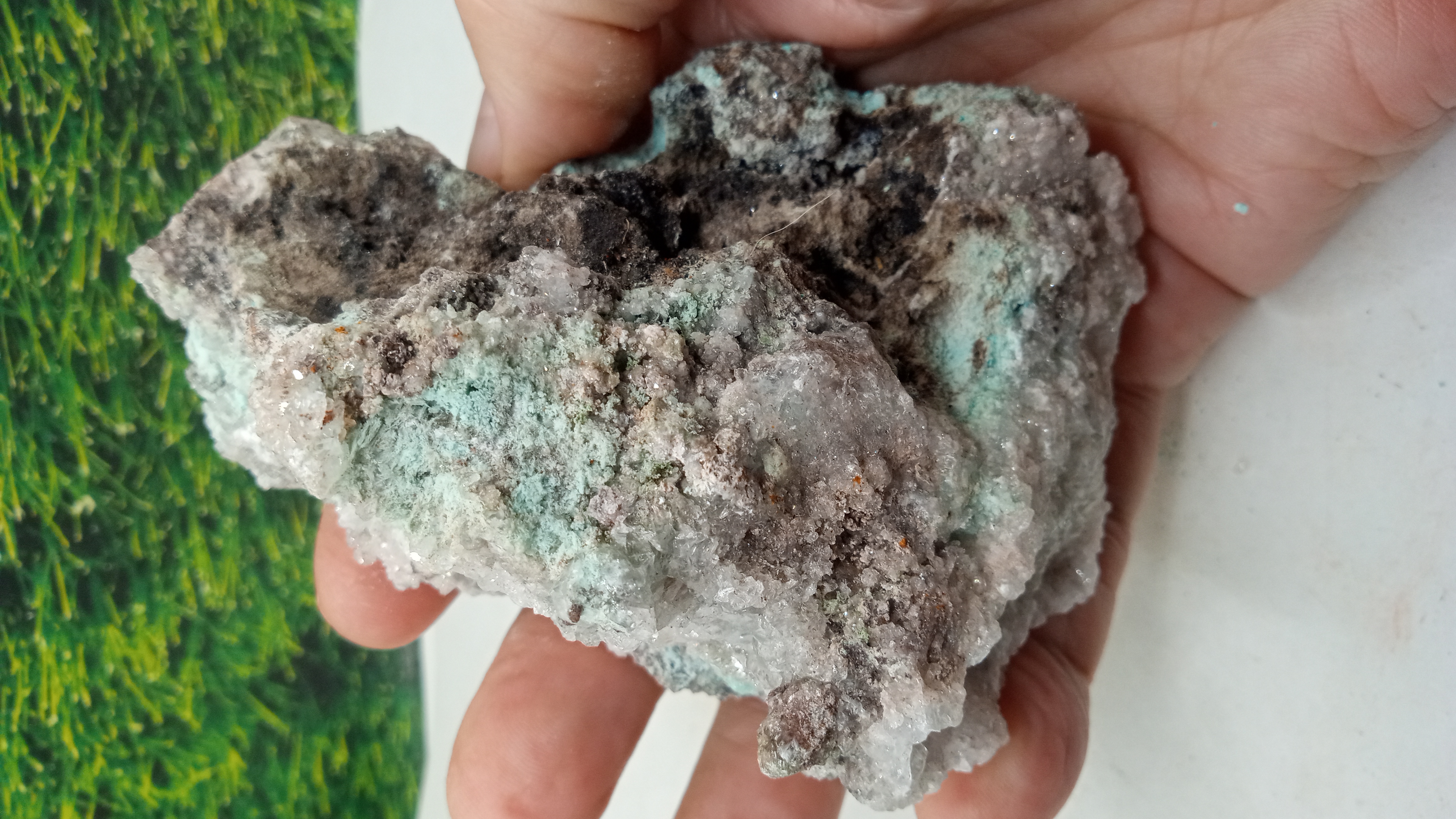 Chrysocolla / Aurichalcite ~ Graphic Mine NN