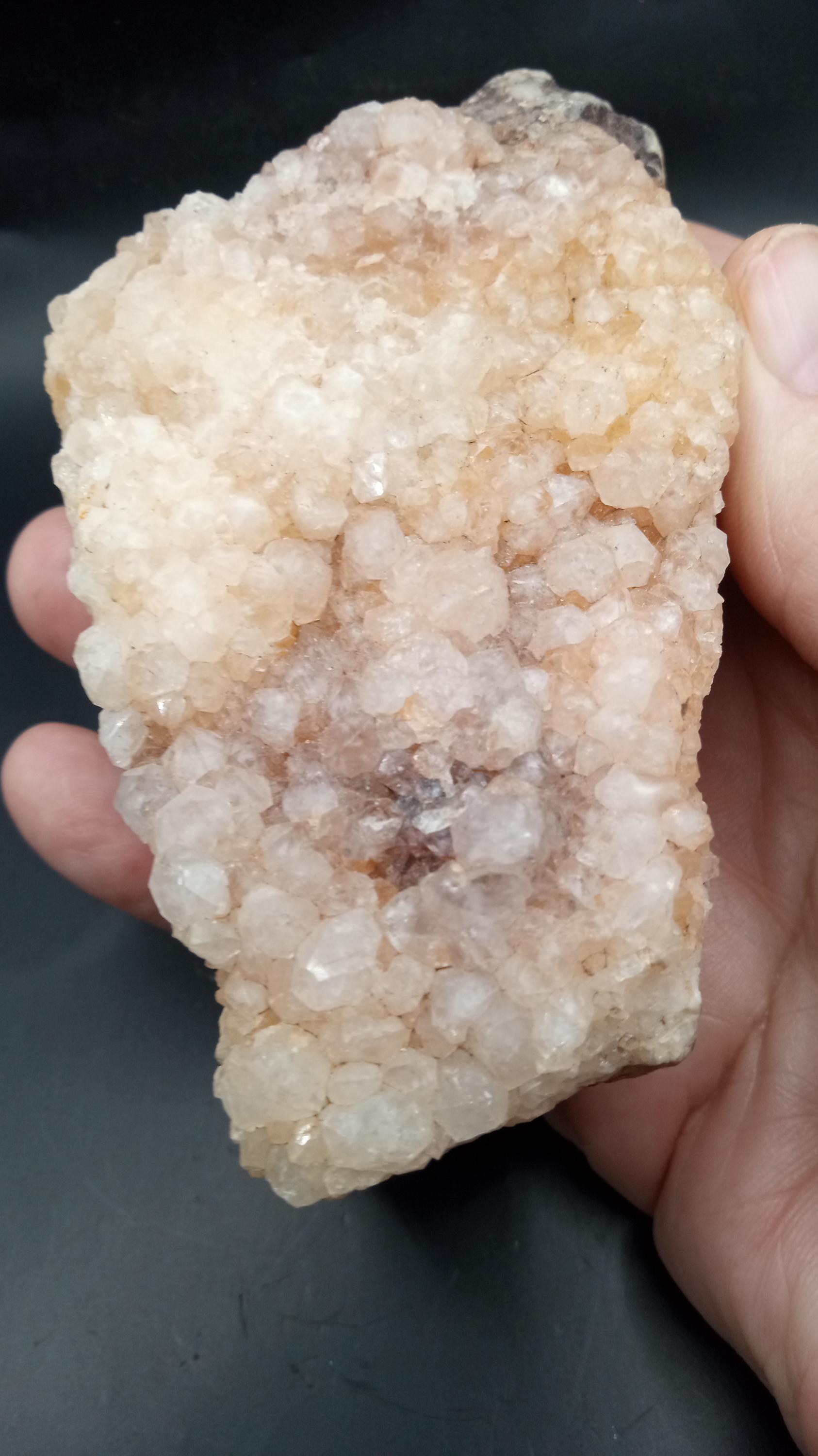 Orange Calcite Crystals Mineral Specimen -