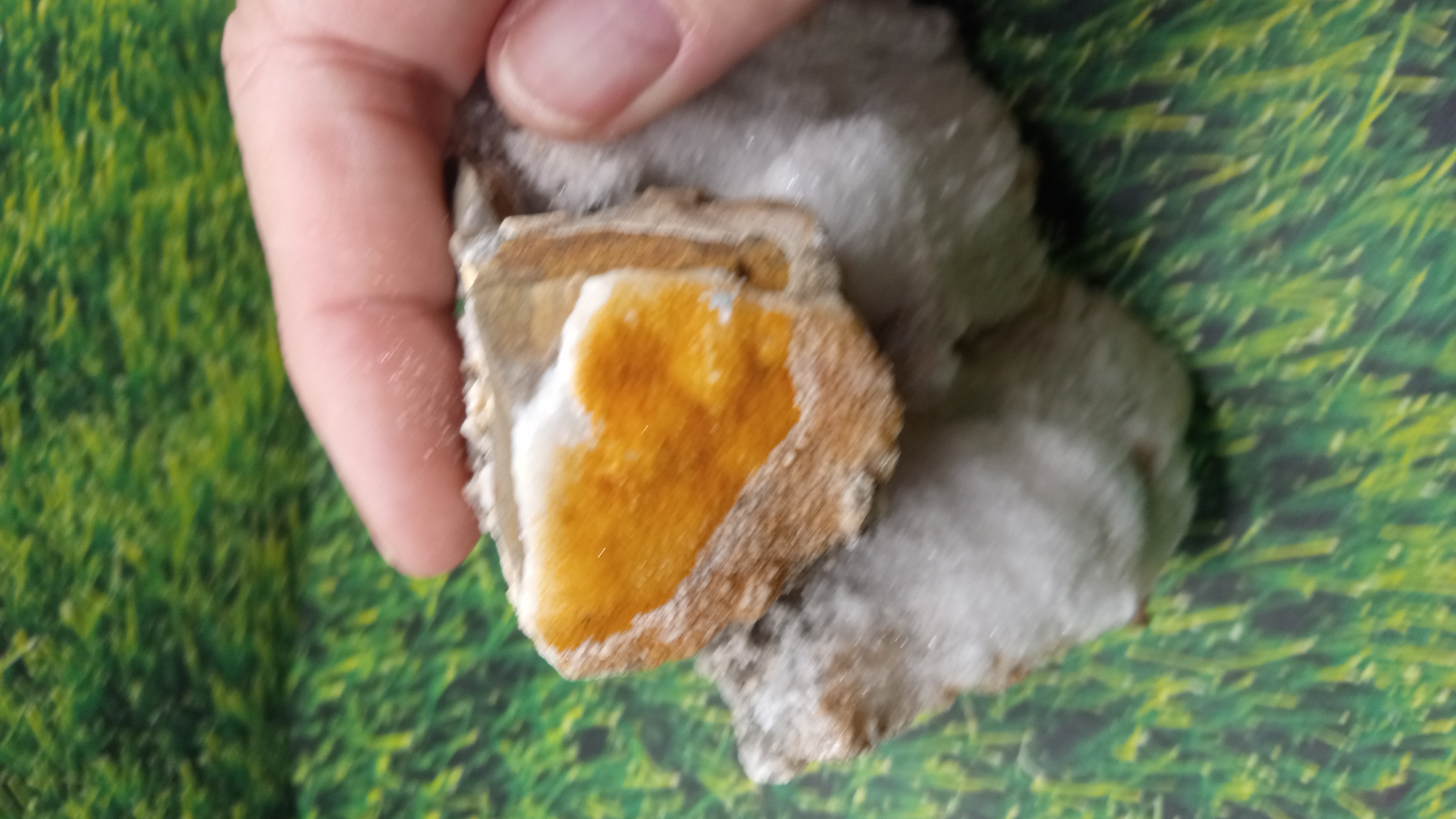 Selenite / Quartz / Orange Calcite Mineral Specimen - NM -