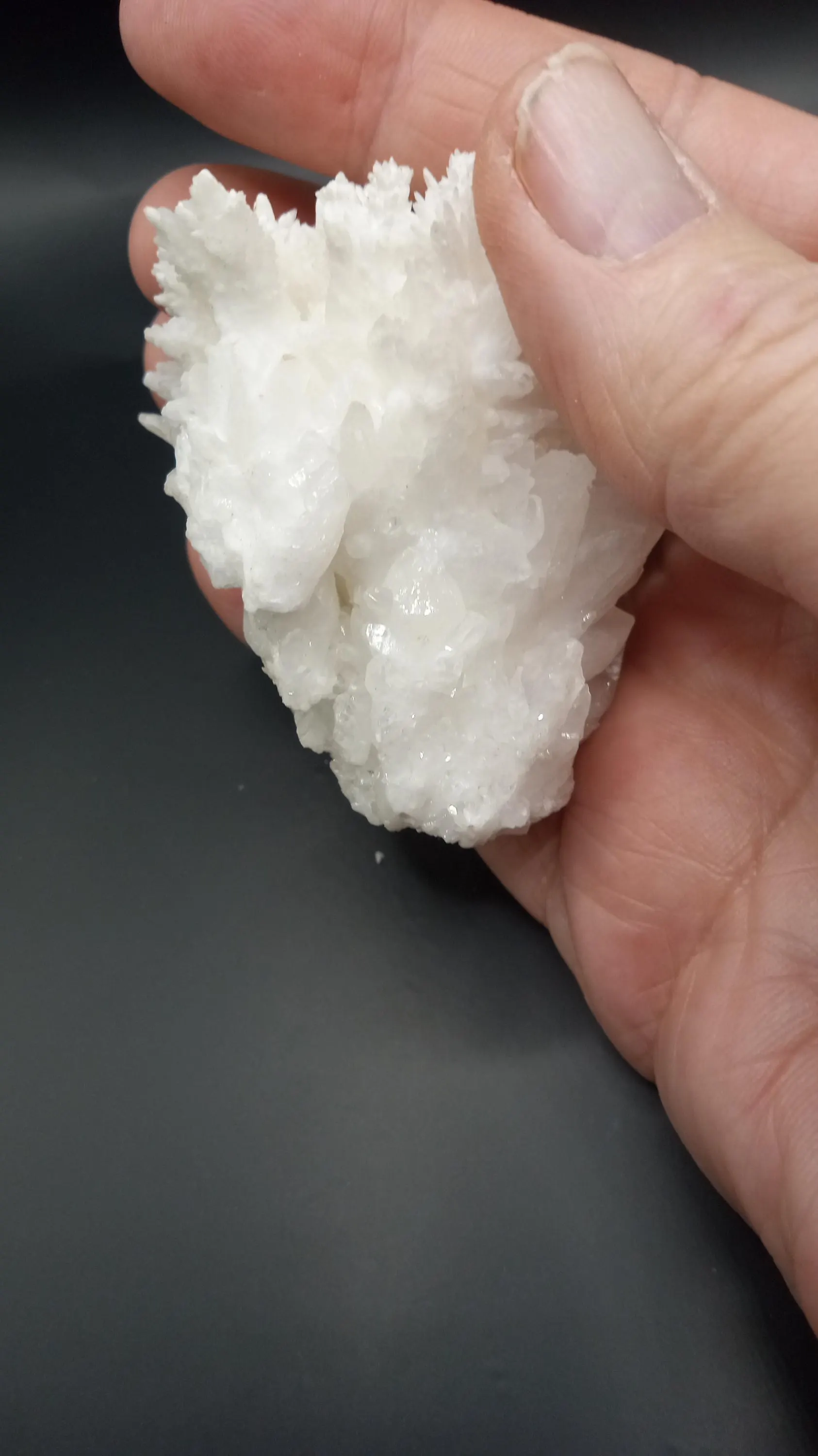 Aragonite /w Calcite Crystals Mineral Specimen -