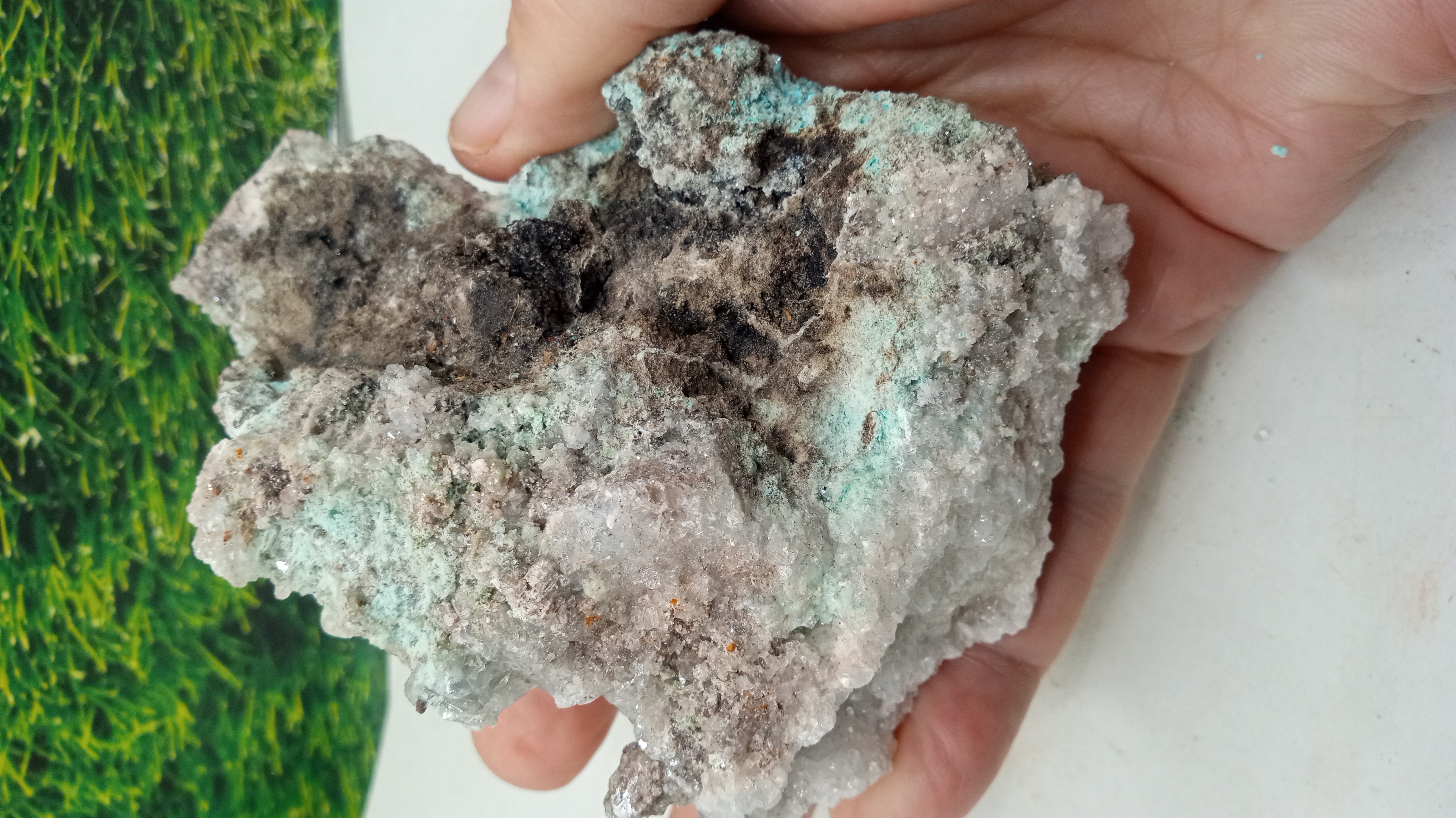 Chrysocolla / Aurichalcite ~ Graphic Mine NN