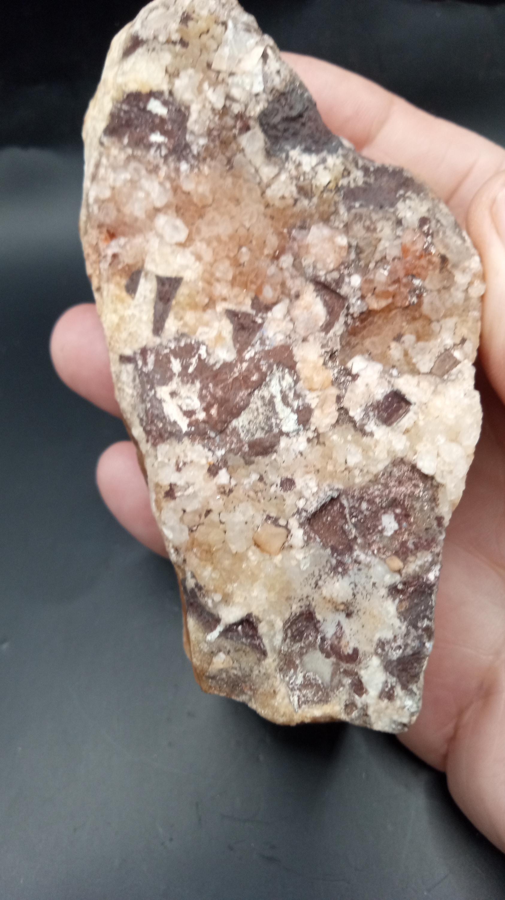 Orange Calcite Crystals Mineral Specimen -