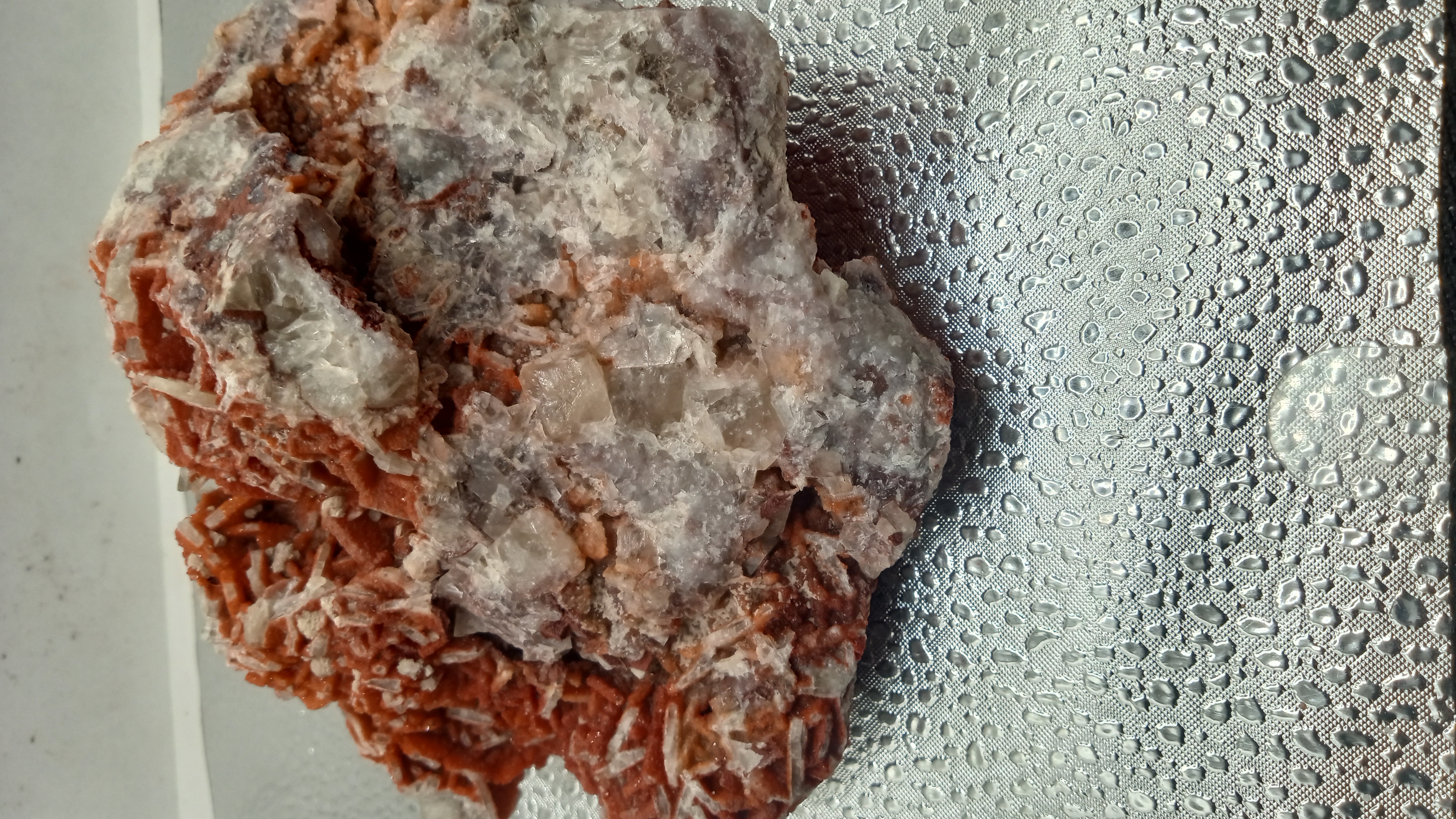Stunning Red Calcite w/ Quartz - New Mexico -