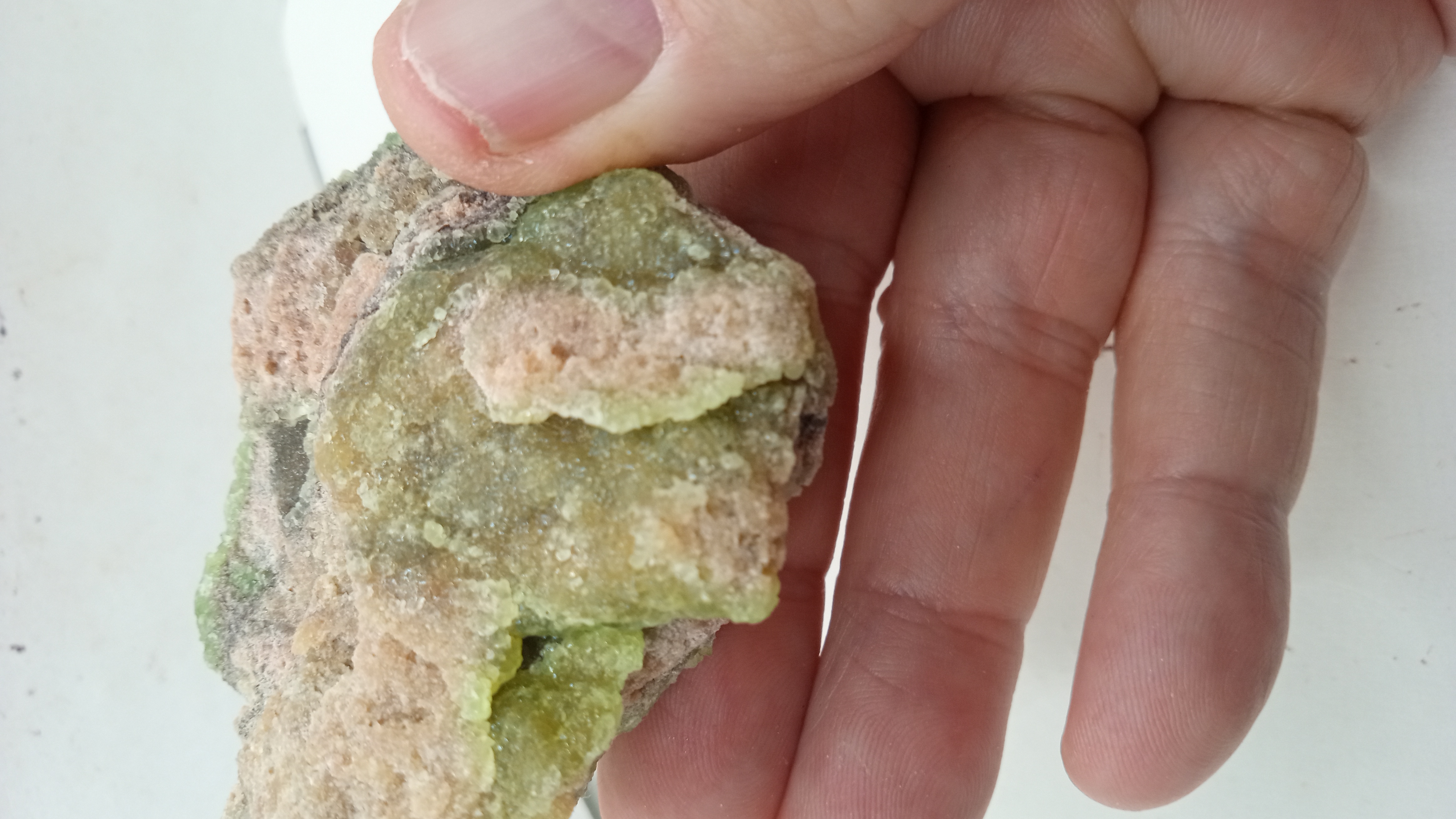 Green Cuprian Smithsonite - Rare - 79 Mine AZ