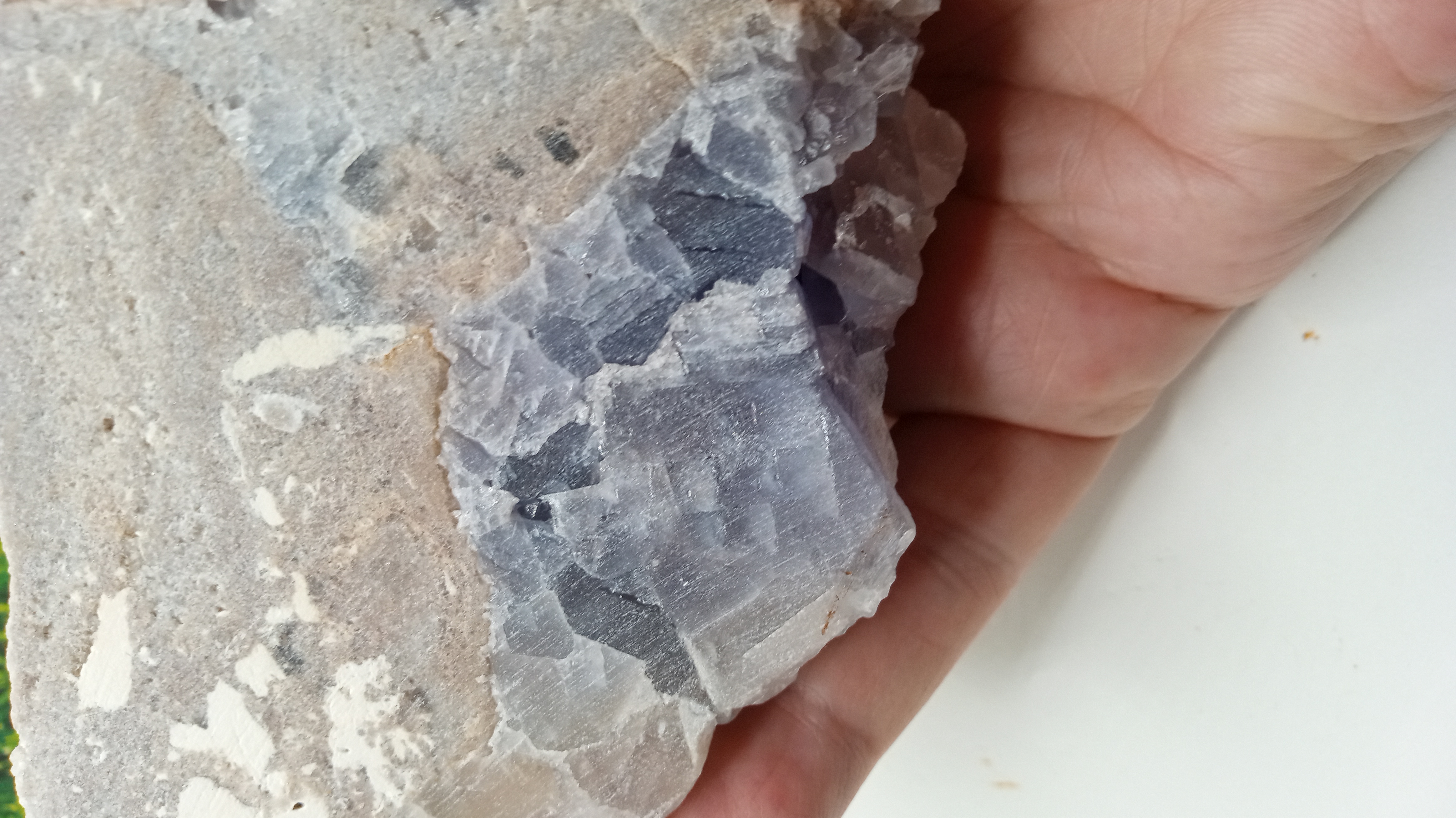 BEAUTIFUL LARGE CHUNK OF PURPLE / CLR FLUORITE - NEW MEXICO