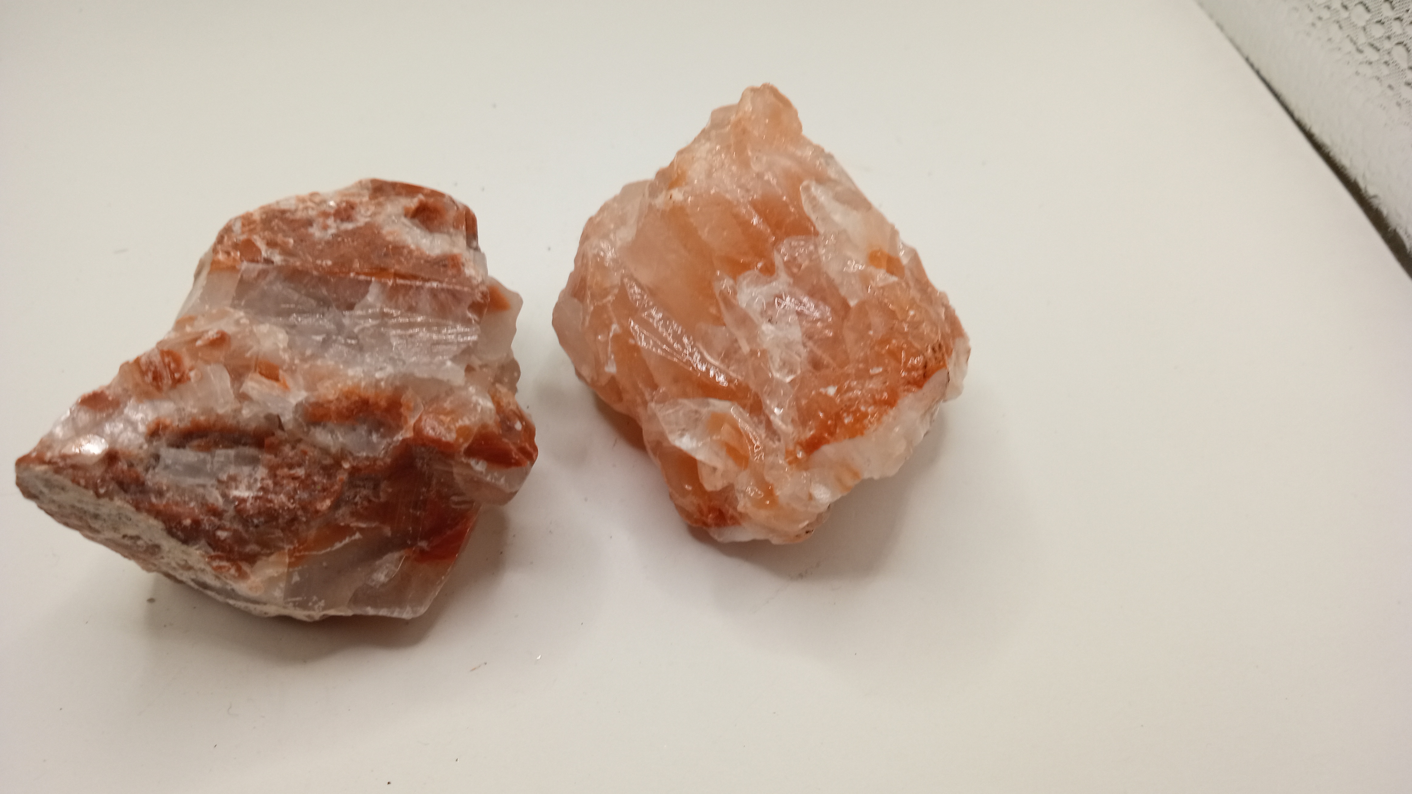 Beautiful Red Calcite Mineral Specimens - ( 2 ) Included ~ Mexico ~