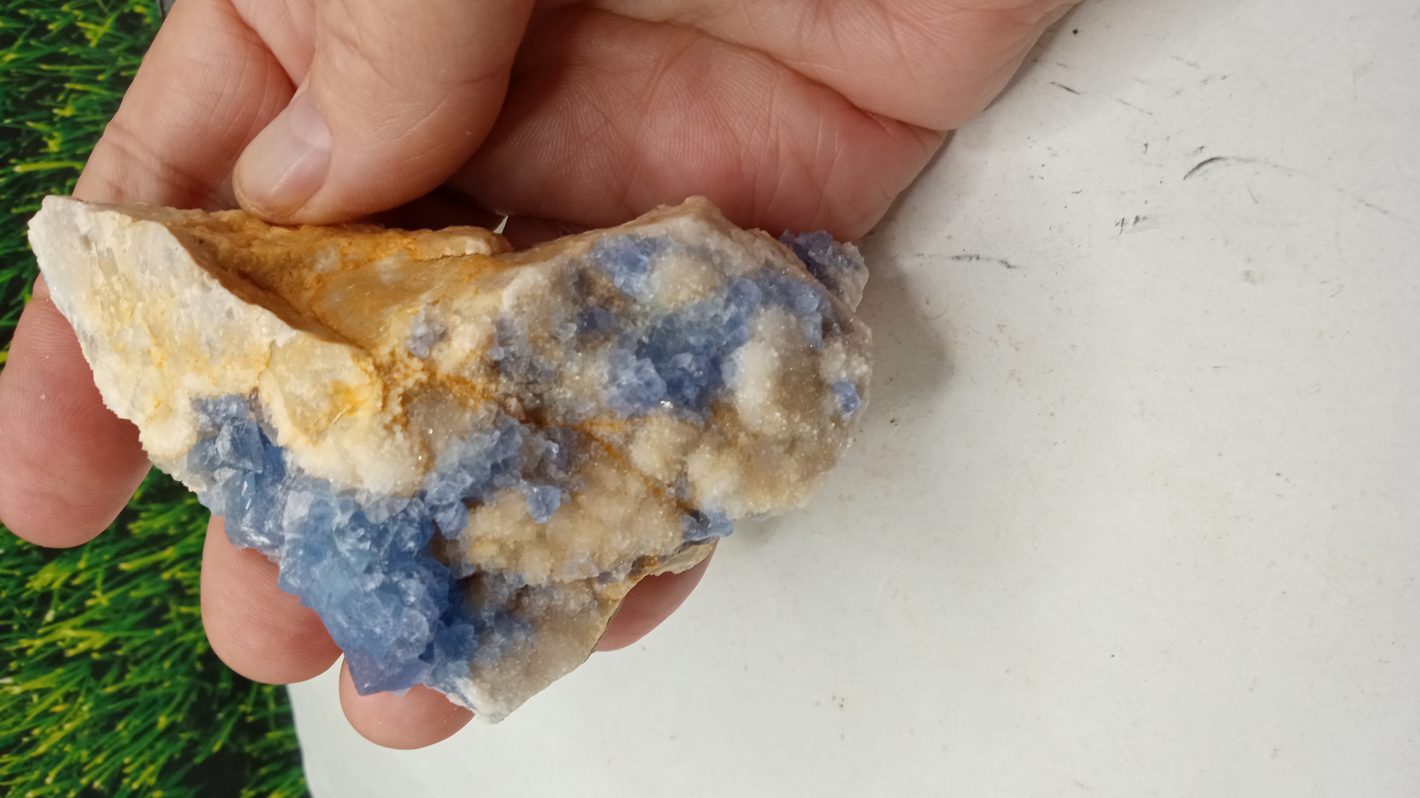 BLUE FLUORITE MINERAL SPECIMEN - Blanchard Mine NM 
