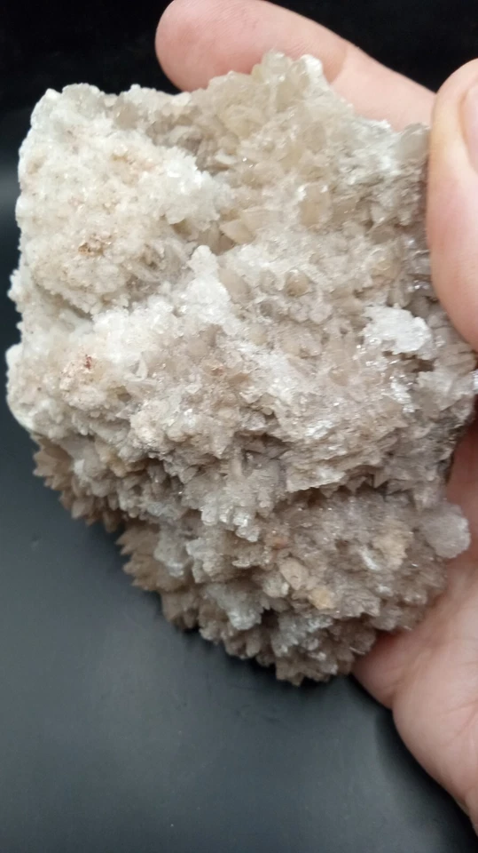 Dogtooth Calcite w/ Orange Calcite Crystals ~