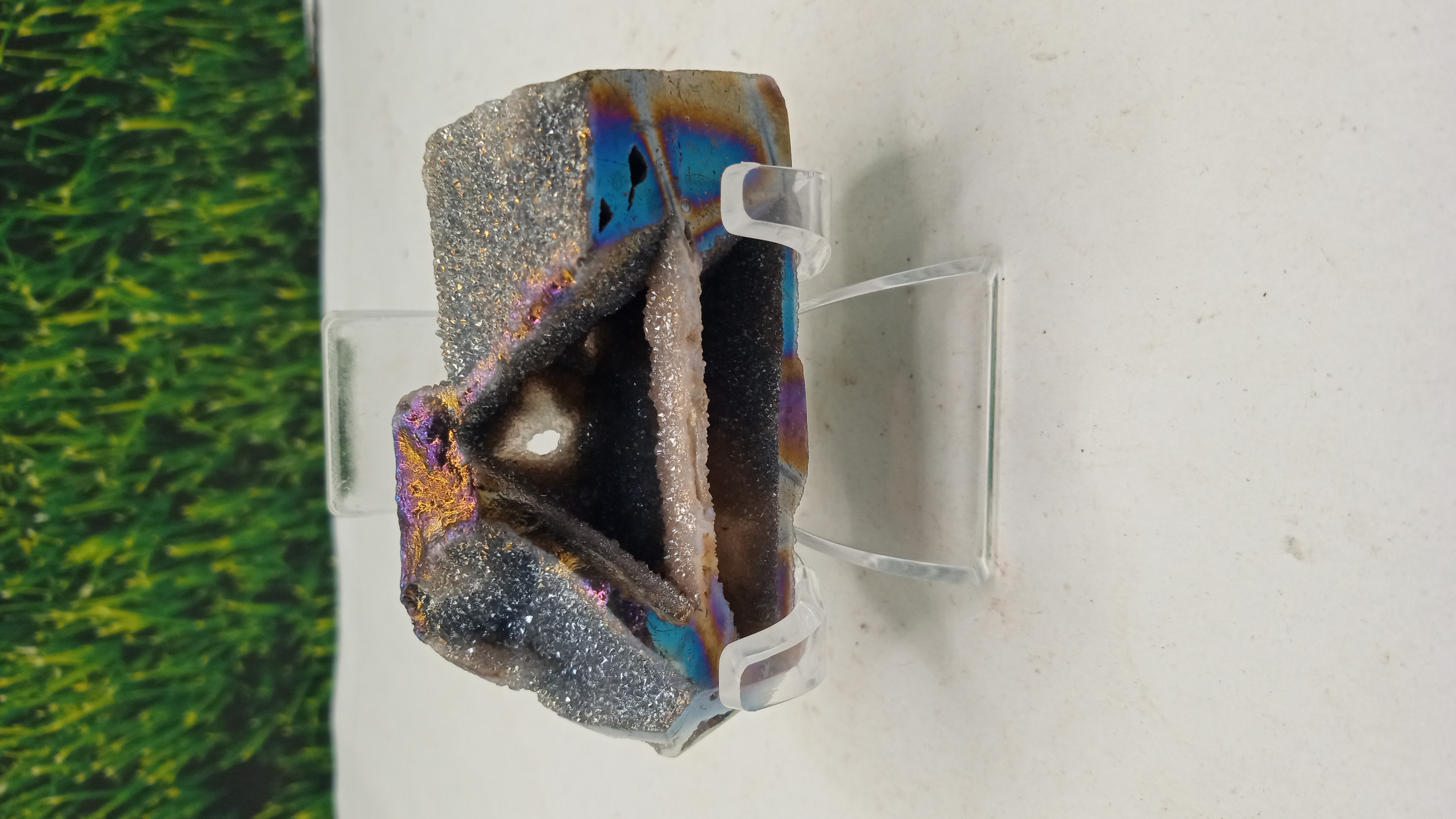 Aura Quartz ~ Unique Beautiful Acrylic Stand Included ~