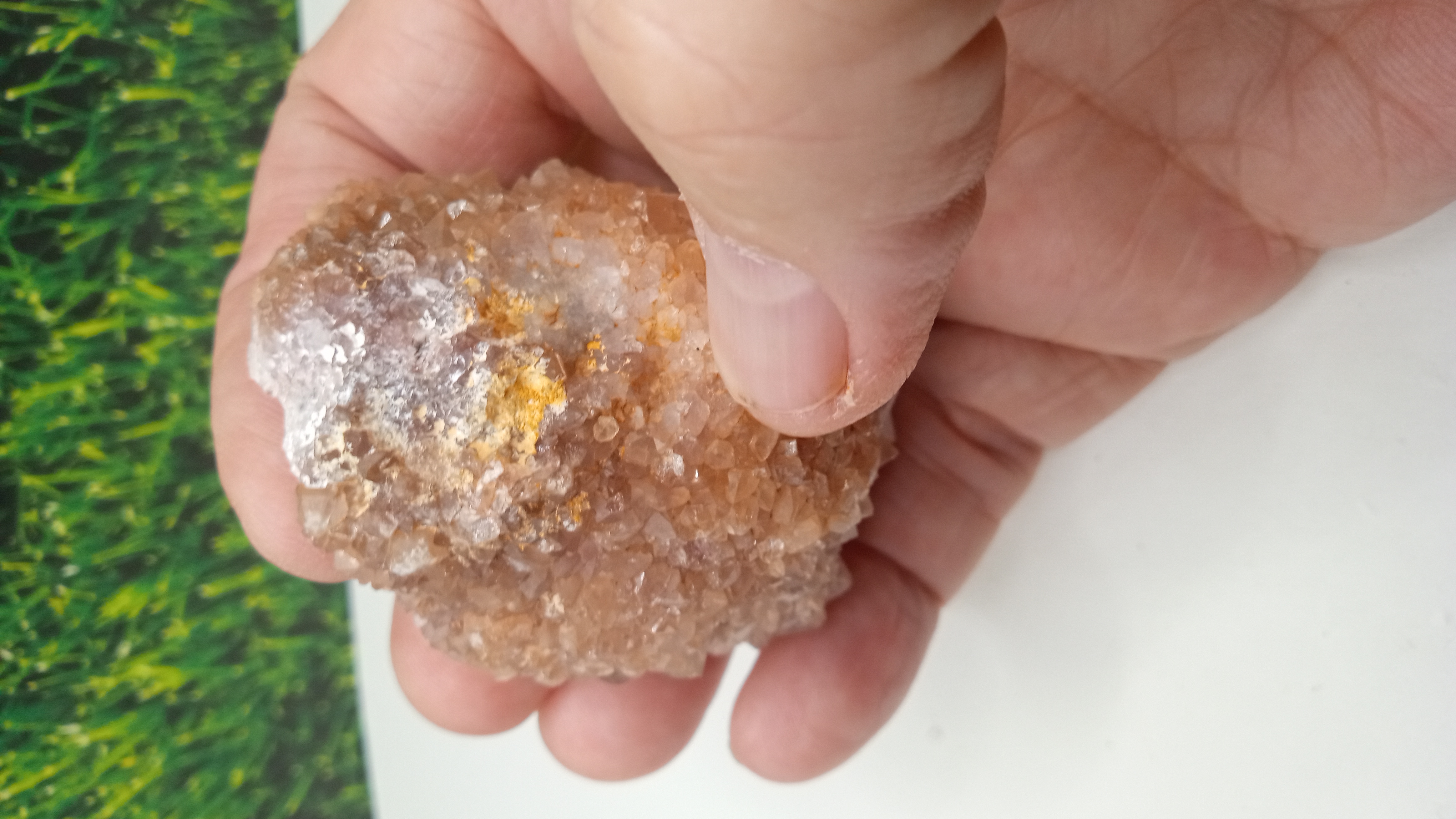 Peach Colored Quartz Crystals  ~ Southern Caballos Mts ~ New Mexico ~