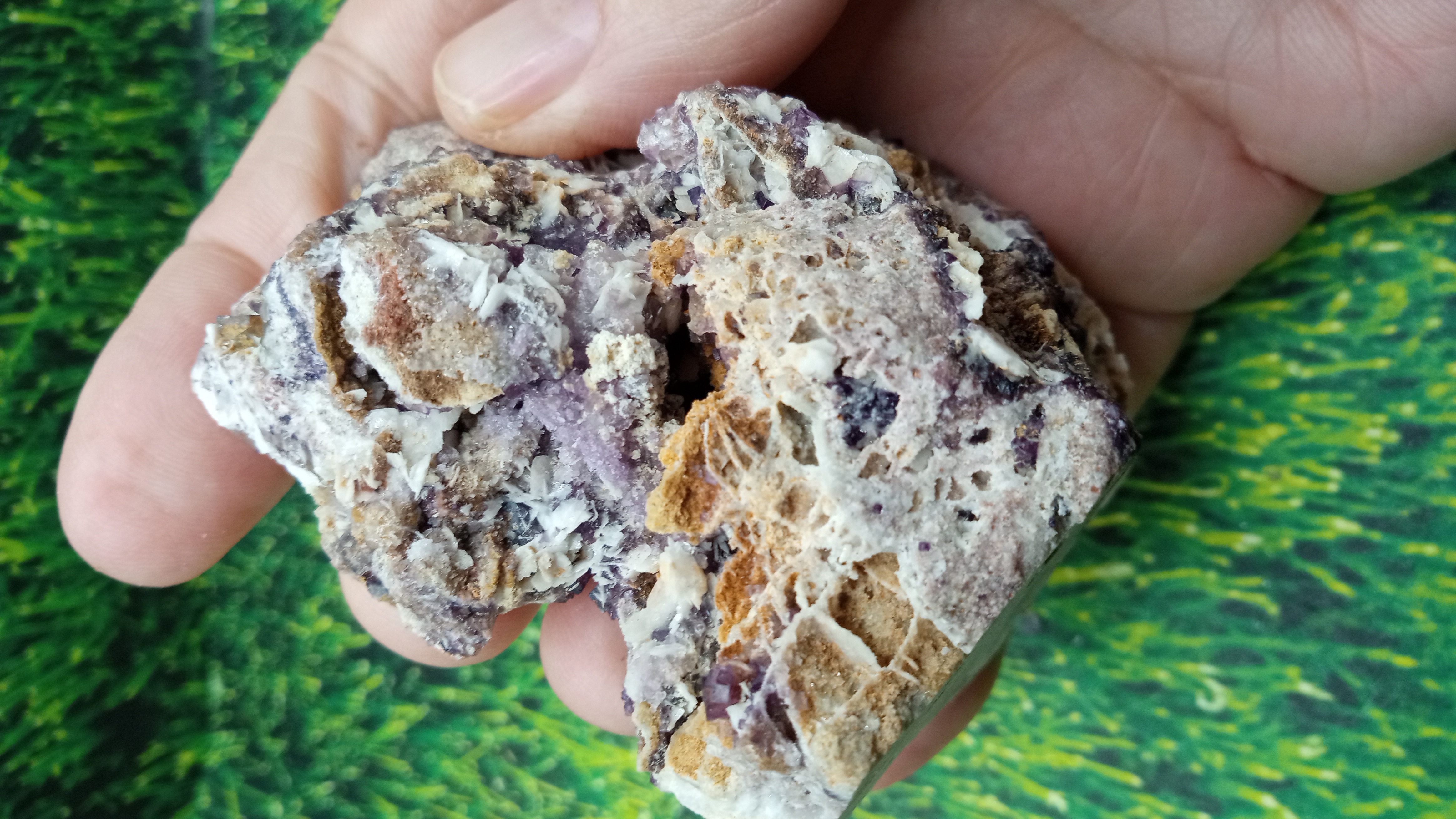 Fluorite w/ Barite Mineral Specimen - 