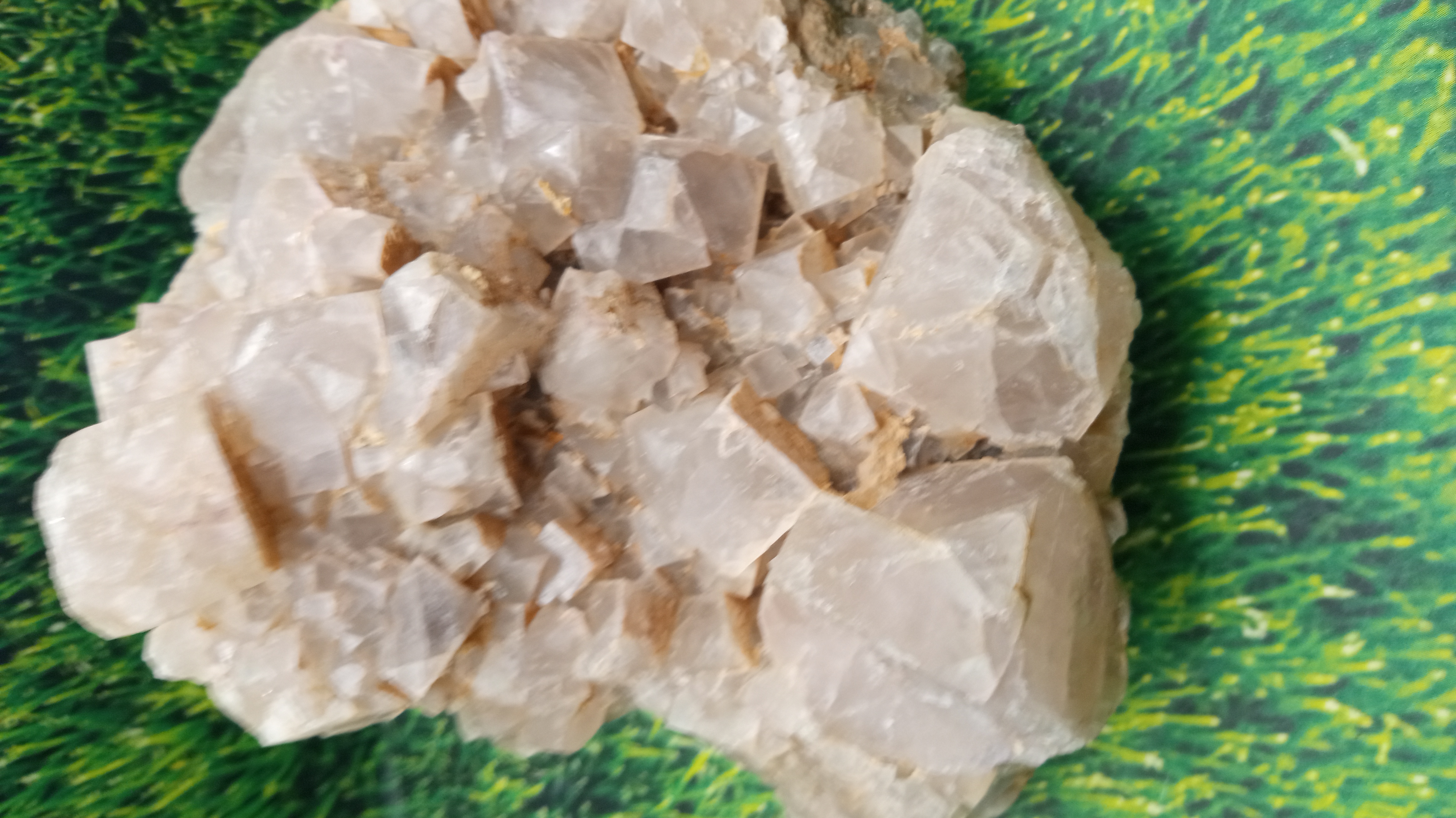 Stunning Cluster of Cube Calcite Large ~ w/ area of Tiny Crystals - New Mexico