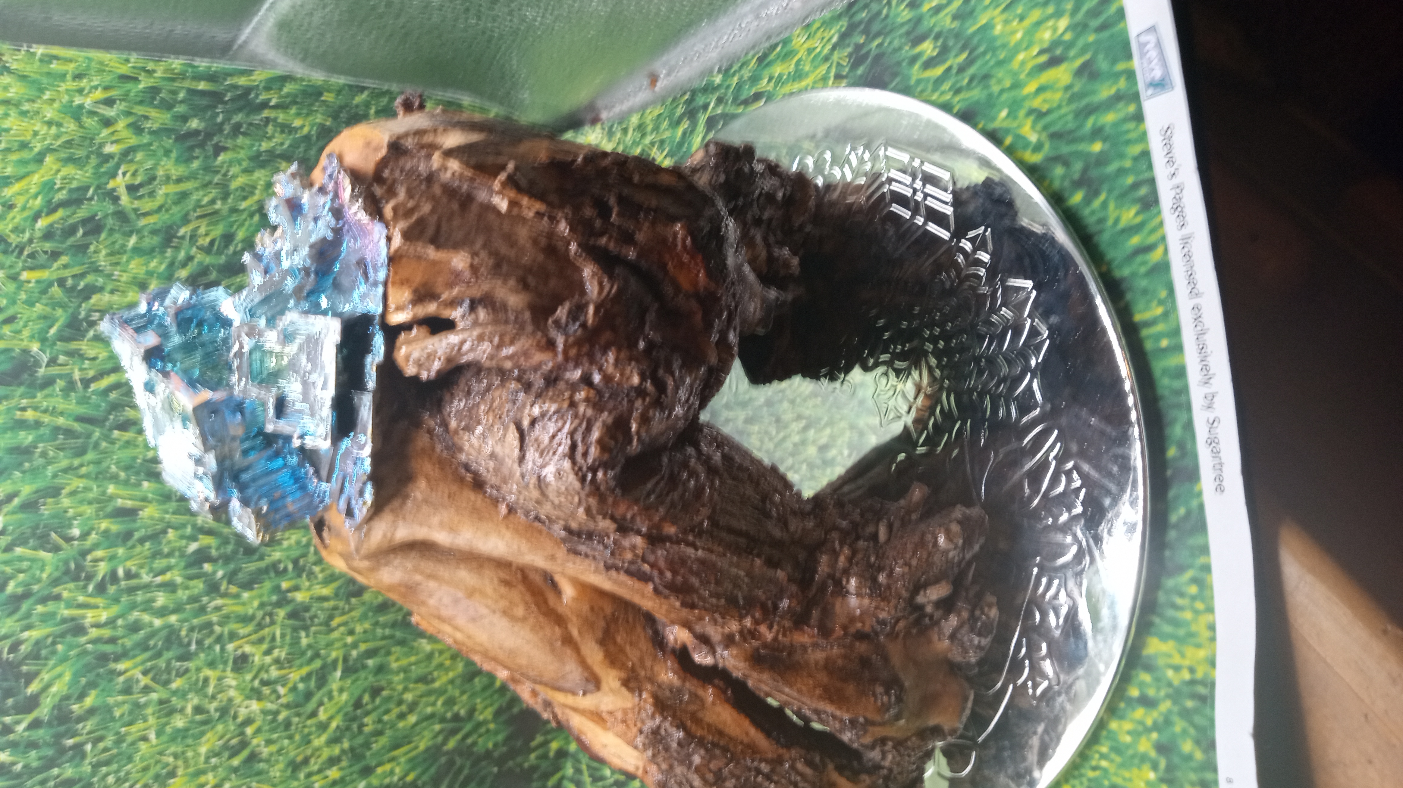 Bismuth Crystal Mineral Beautiful ~ Natures Stand  = Handmade ~